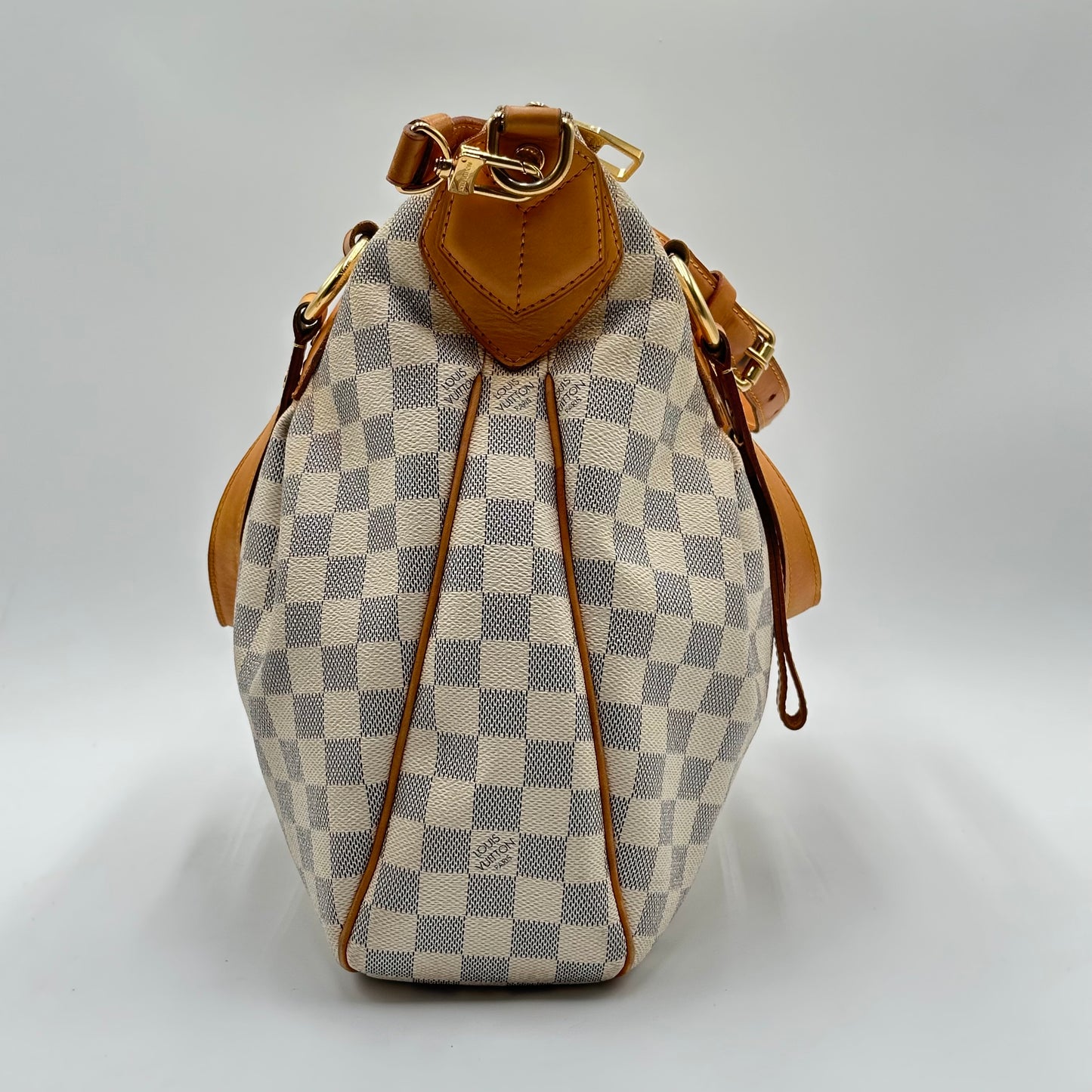 2011 Authentic louis Vuitton Damier Azur Evora MM Handbag Crossbody