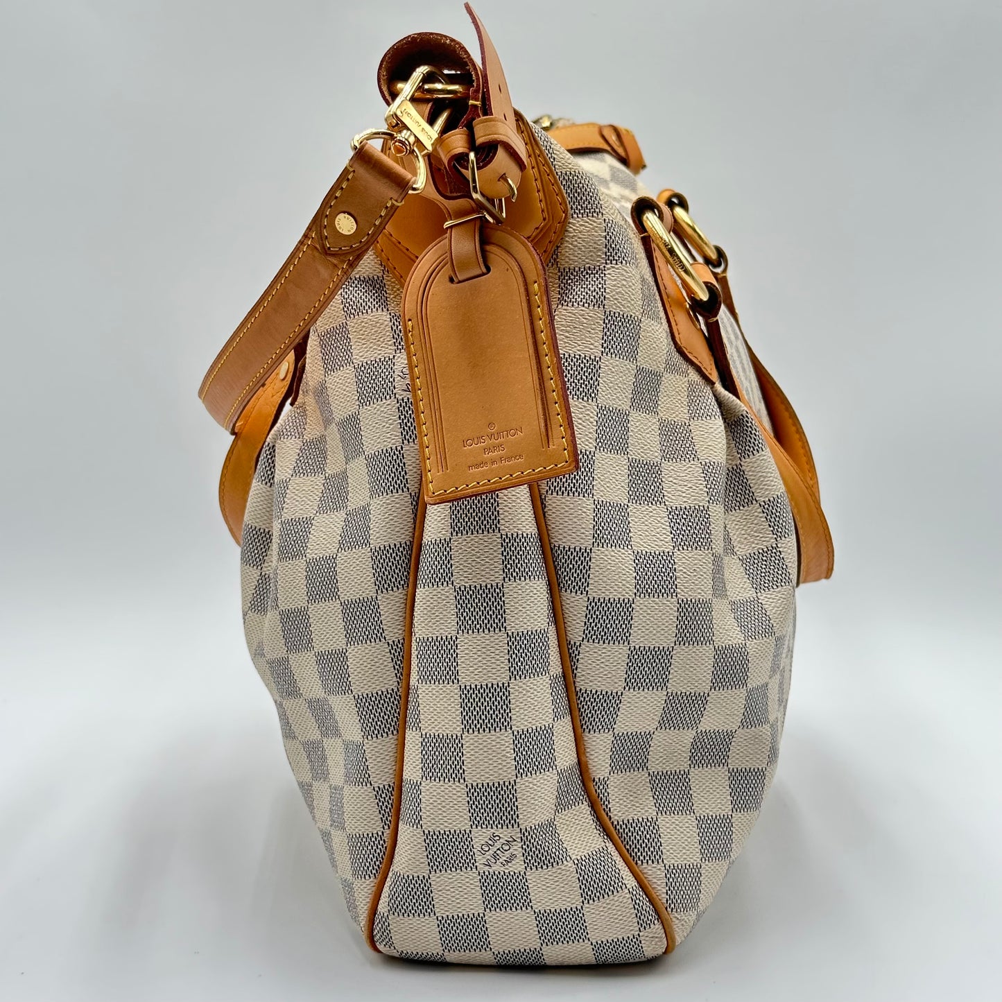 2011 Authentic louis Vuitton Damier Azur Evora MM Handbag Crossbody