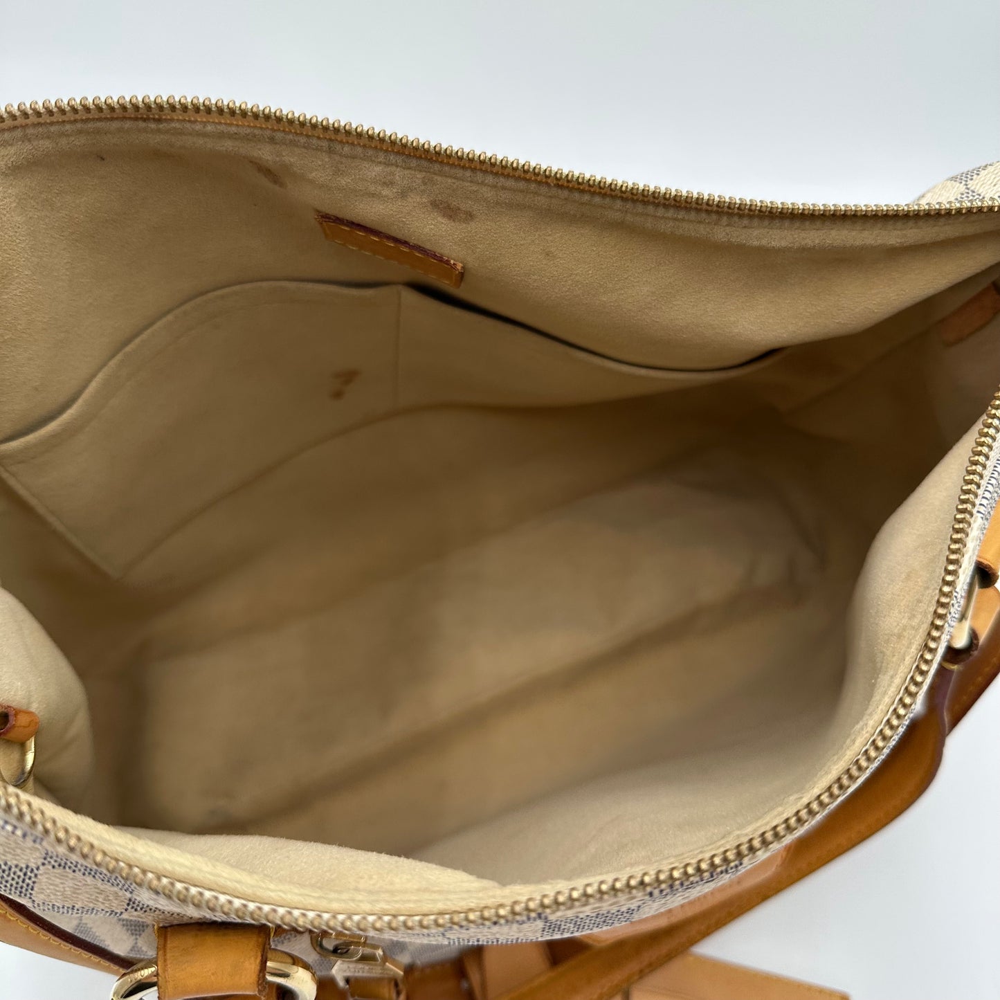 2011 Authentic louis Vuitton Damier Azur Evora MM Handbag Crossbody