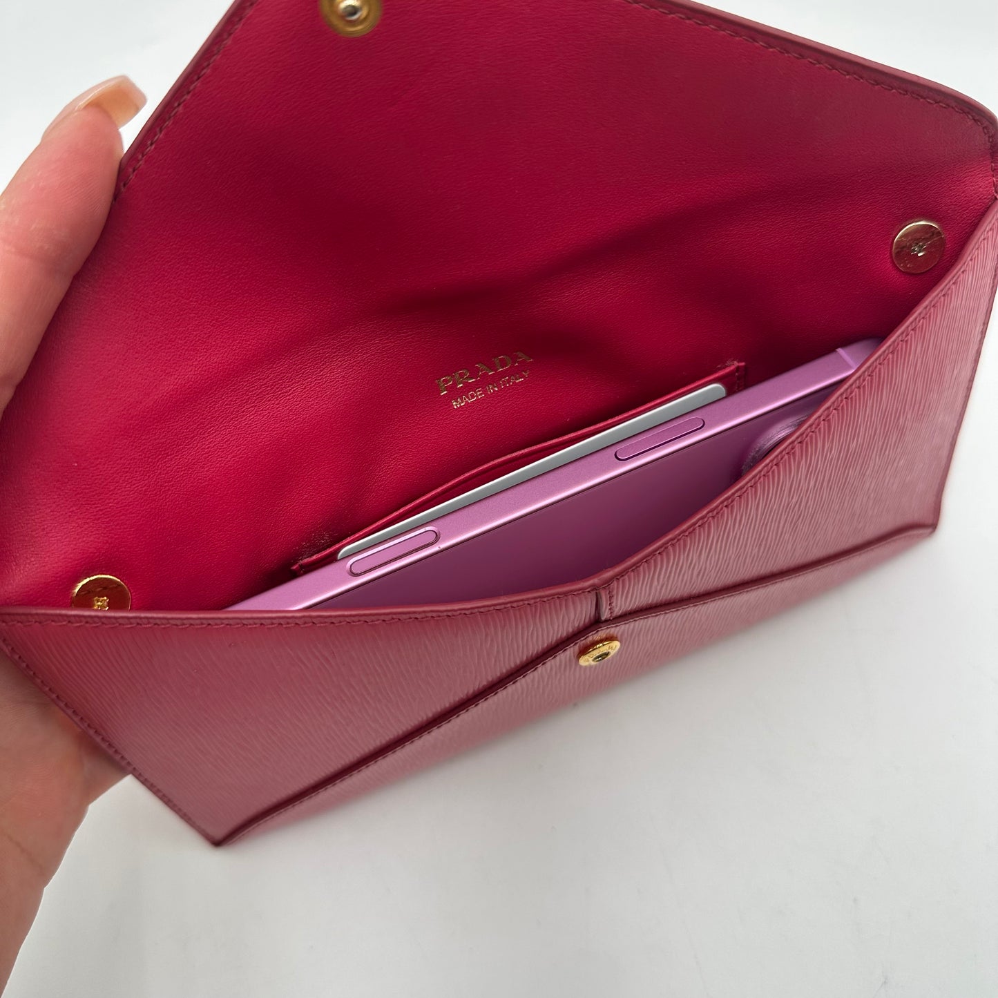 Authentic PRADA Fuchsia Envelope Wallet