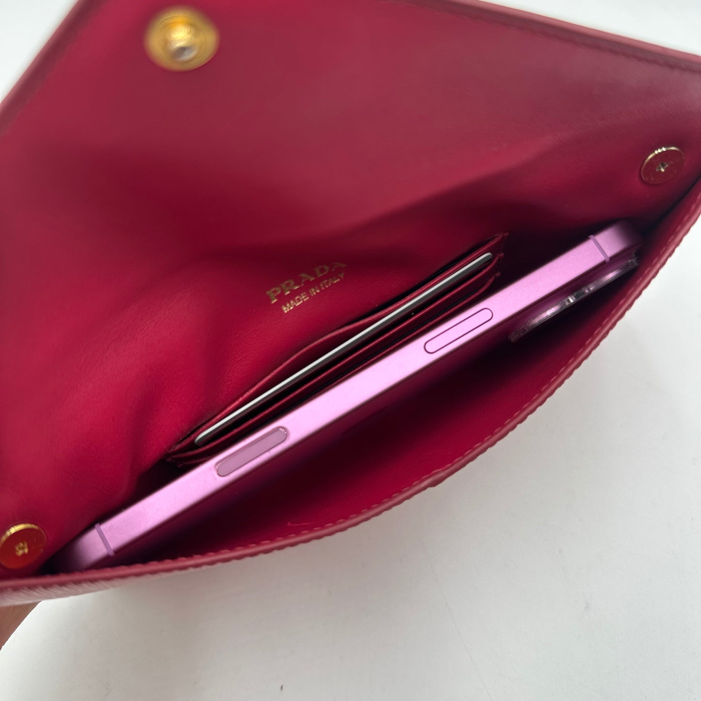 Authentic PRADA Fuchsia Envelope Wallet
