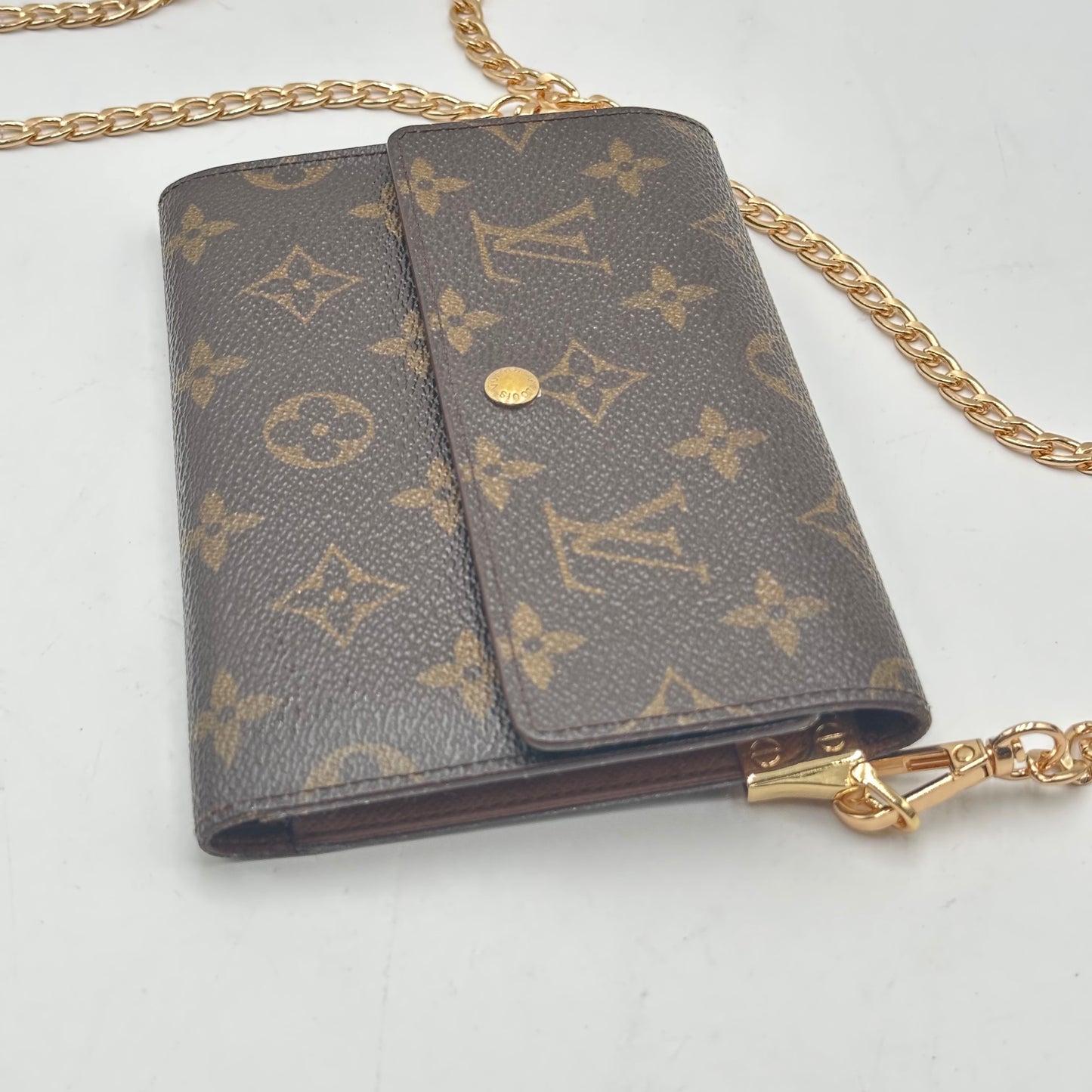 Authentic Louis Vuitton 1994 Monogram Porte Monnaie Bilet Wallet Crossbody