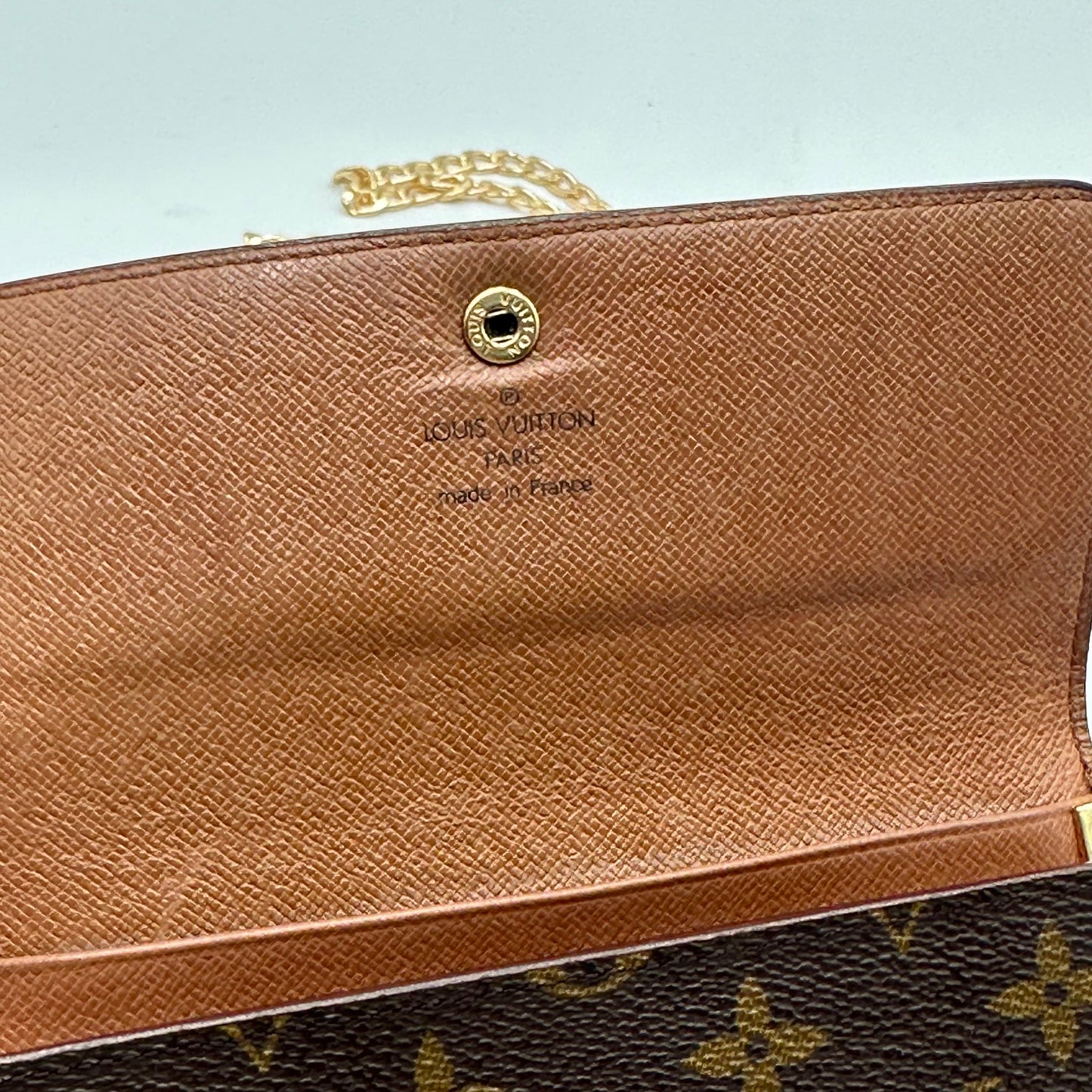 Authentic Louis Vuitton 1994 Monogram Porte Monnaie Bilet Wallet Crossbody