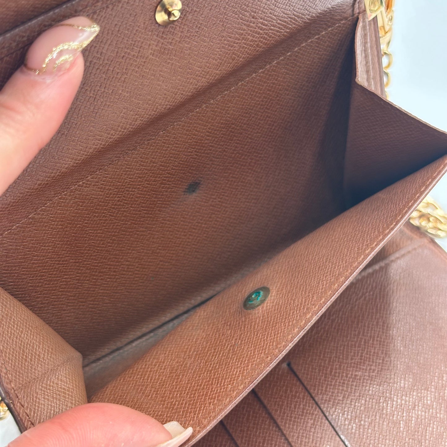 Authentic Louis Vuitton 1994 Monogram Porte Monnaie Bilet Wallet Crossbody