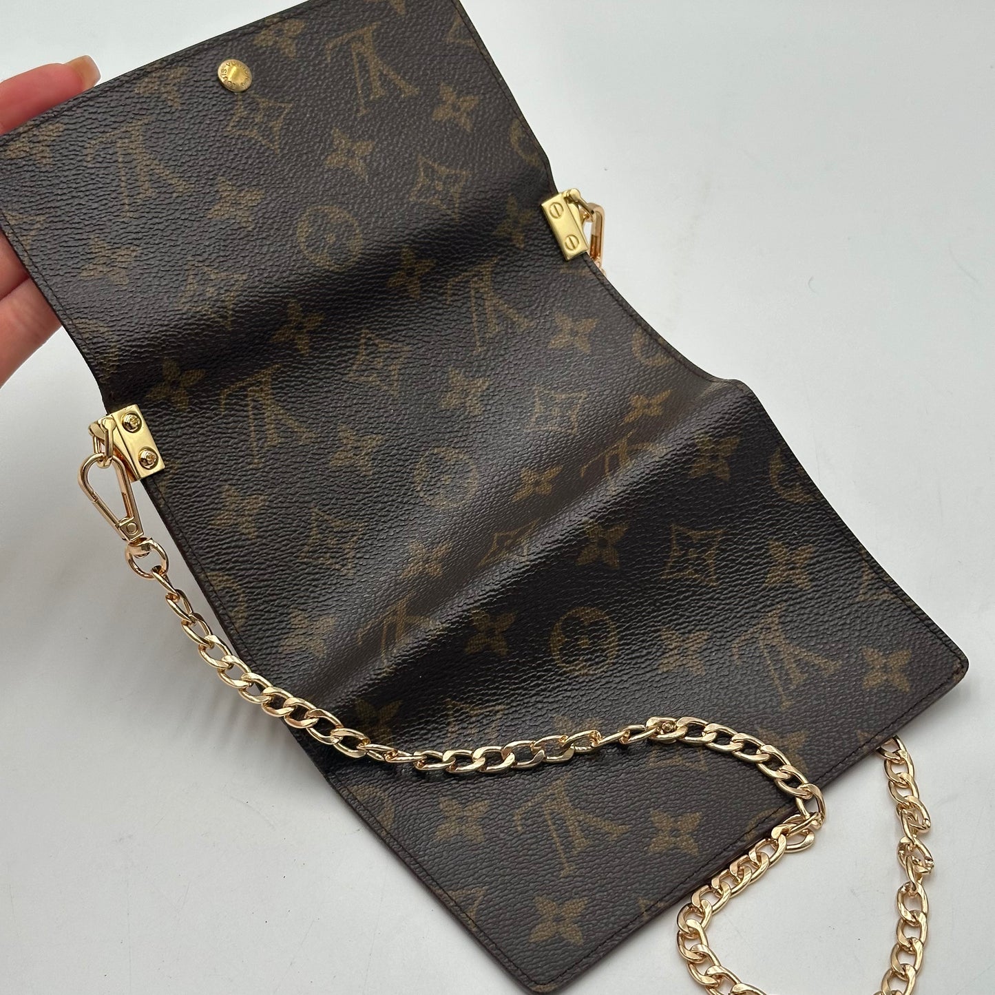 Authentic Louis Vuitton 1994 Monogram Porte Monnaie Bilet Wallet Crossbody