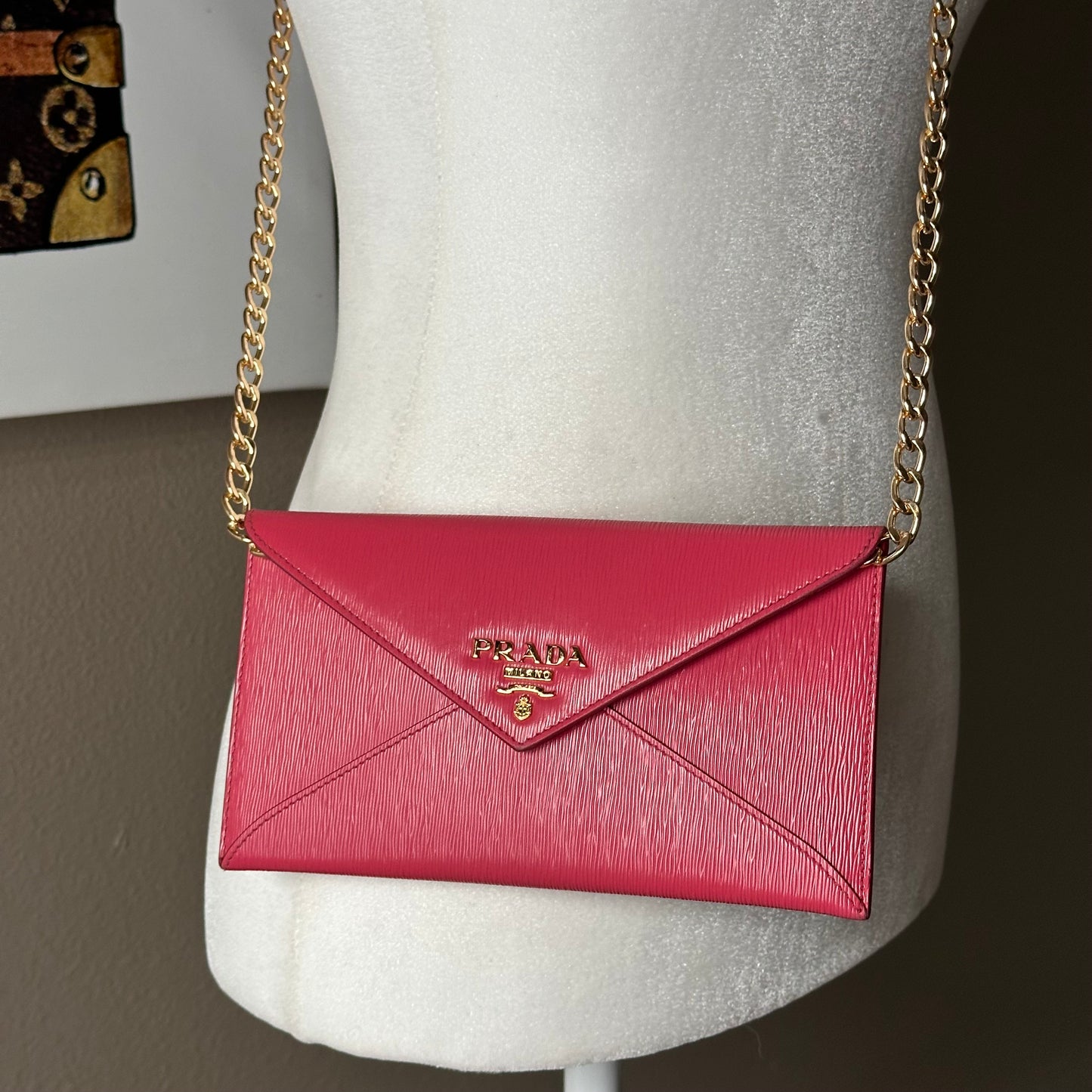 Authentic PRADA Fuchsia Envelope Wallet