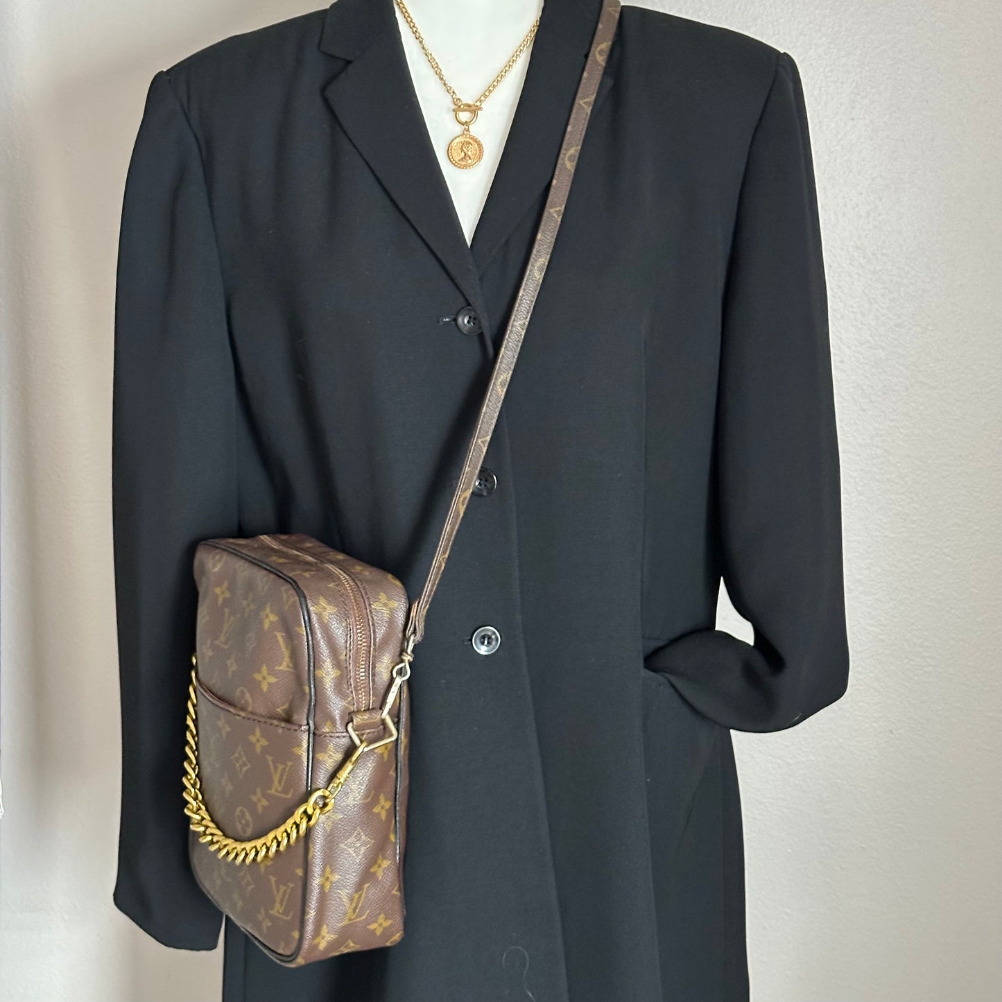 Authentic Louis Vuitton Vintage Monogram Marceau Crossbody