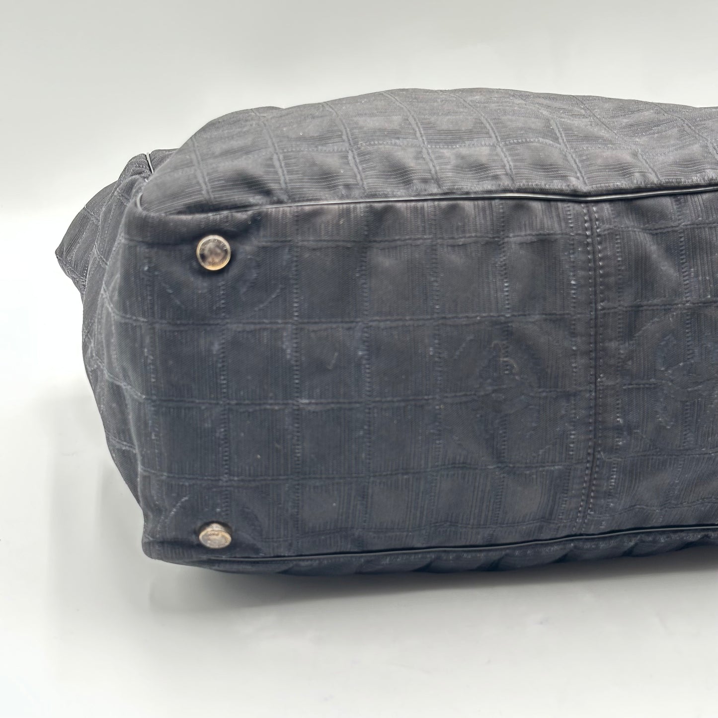 Authentic CHANEL Black Medium Travel Line Tote