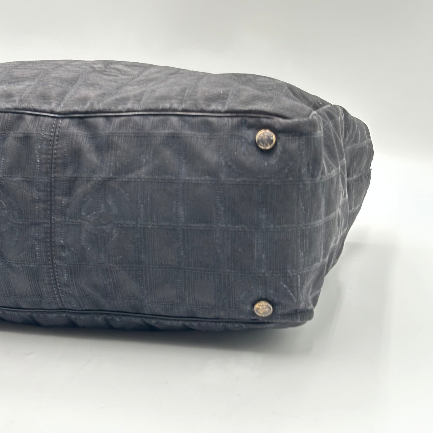 Authentic CHANEL Black Medium Travel Line Tote