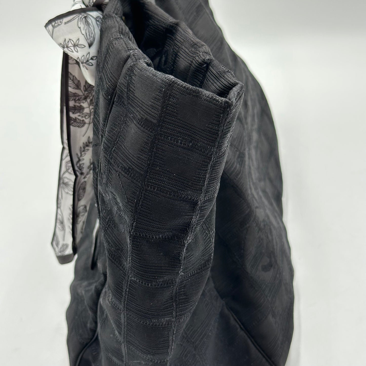 Authentic CHANEL Black Medium Travel Line Tote