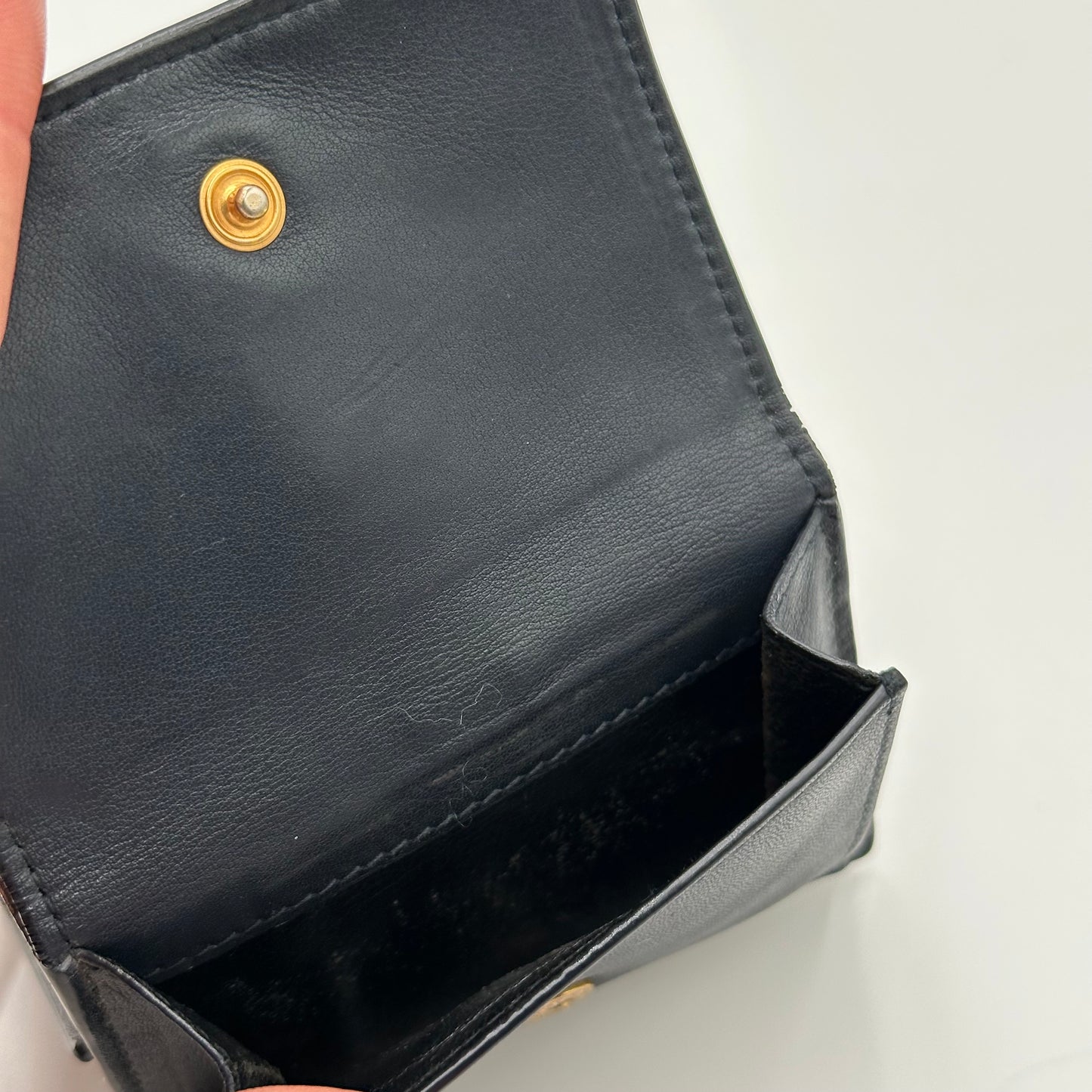 Authentic YSL Calfskin Compact Trifold Wallet