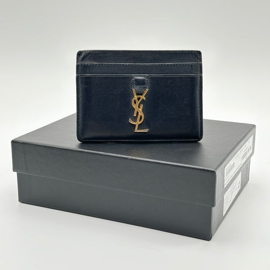 Authentic YSL Calfskin Cardholder Wallet