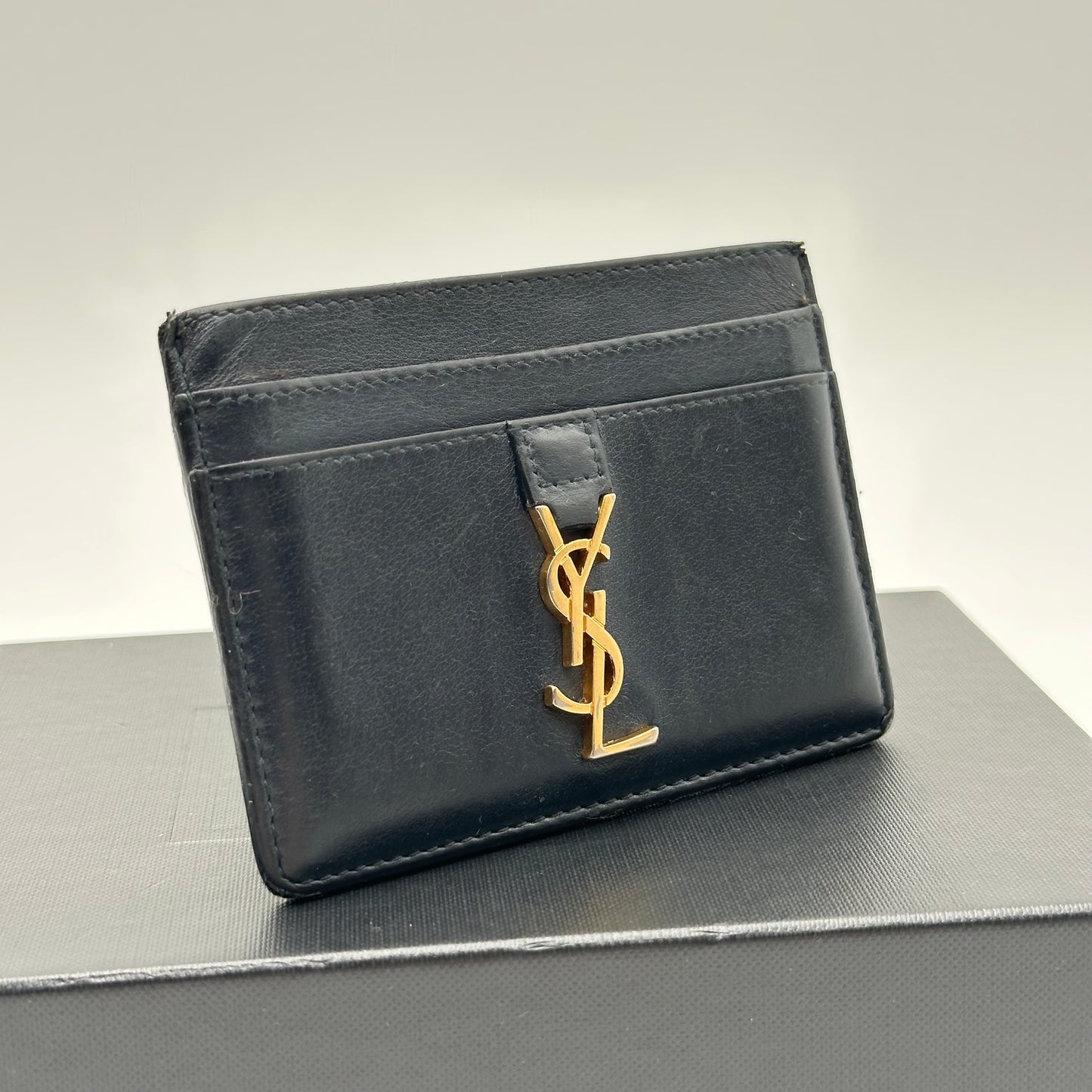 Authentic YSL Calfskin Cardholder Wallet