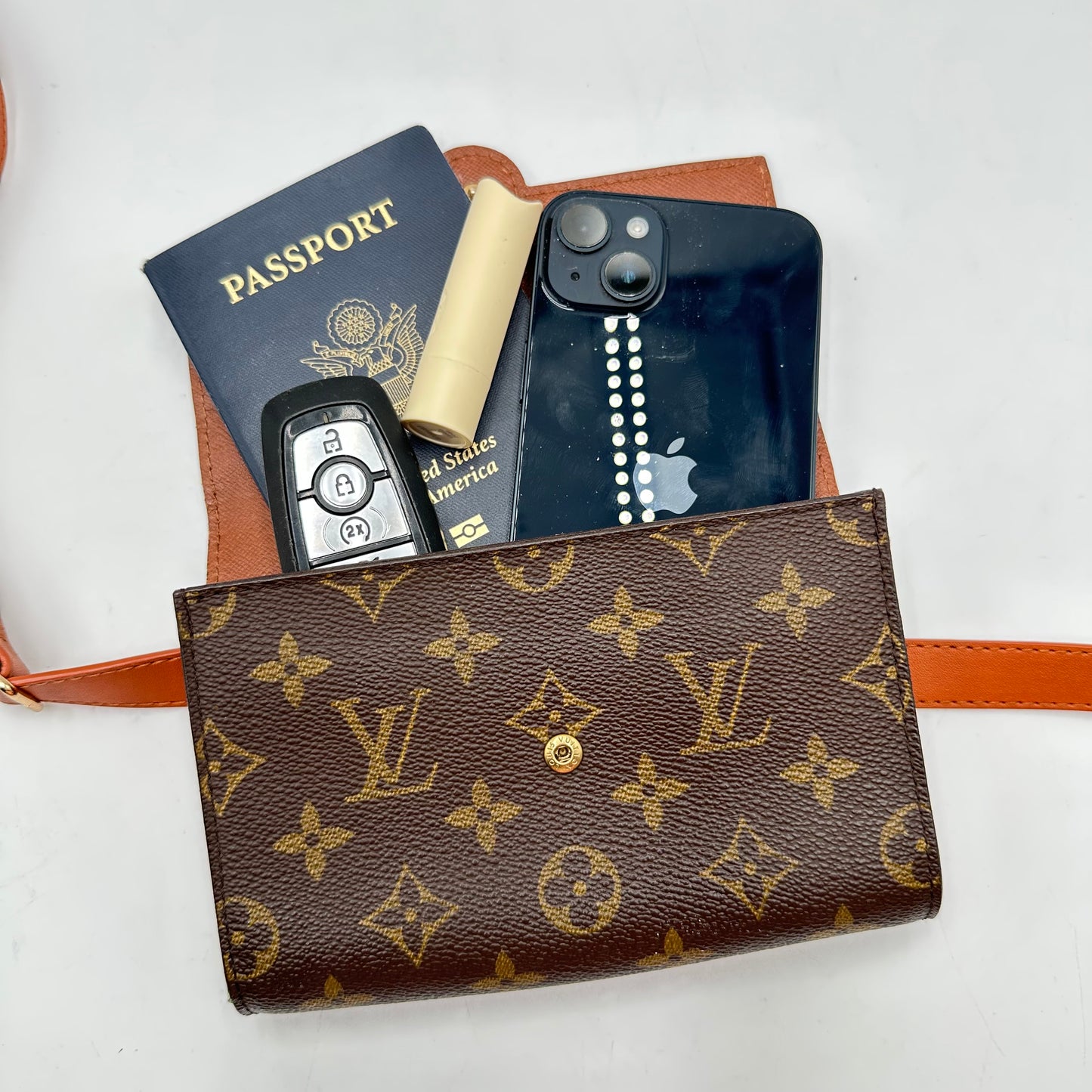 Authentic Louis Vuitton 1993 Monogram Arsch Belt Bag Crossbody