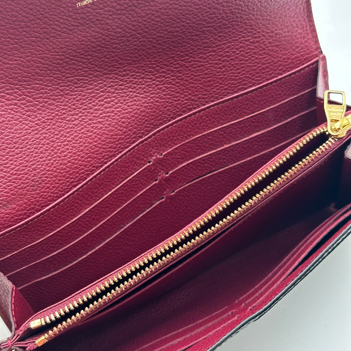 Authentic Louis Vuitton 2018 Empreinte Black Sarah Wallet Crossbody