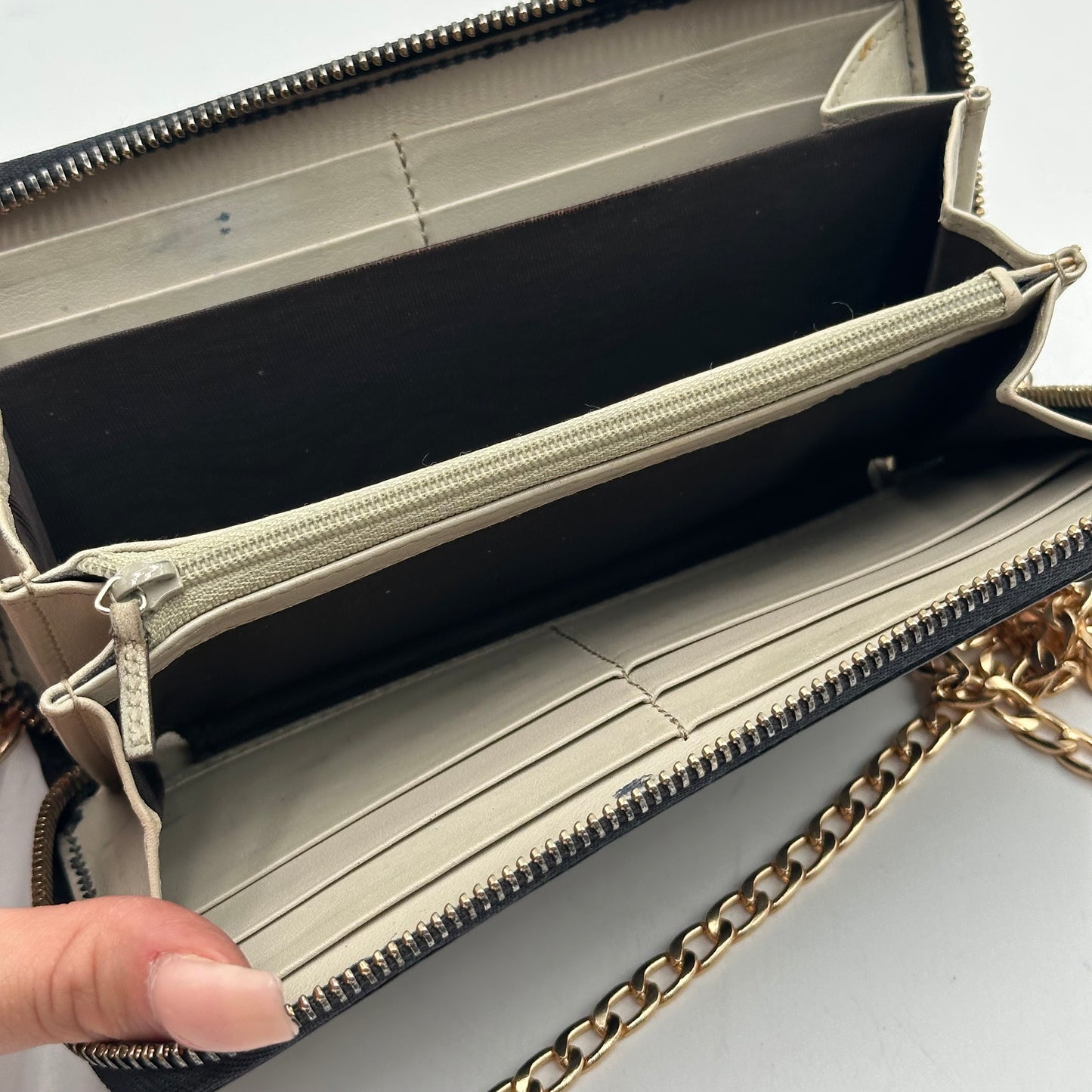 Authentic GUCCI Black Microguccisima Full Zipper Wallet Crossbody