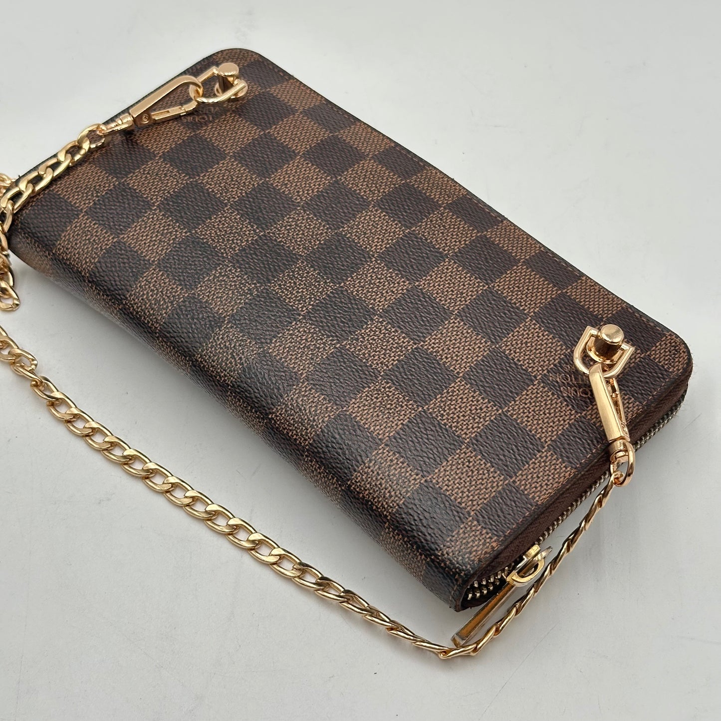 Authentic Louis Vuitton 2011 Damier Ebene Organizer Wallet Crossbody