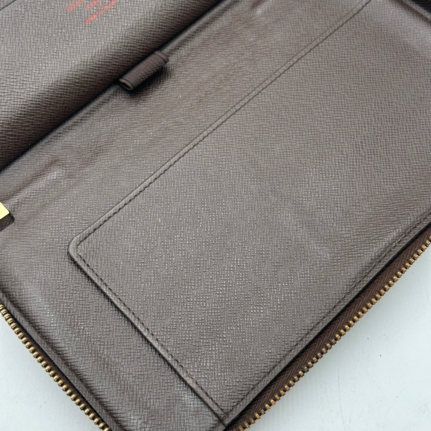 Authentic Louis Vuitton 2011 Damier Ebene Organizer Wallet Crossbody