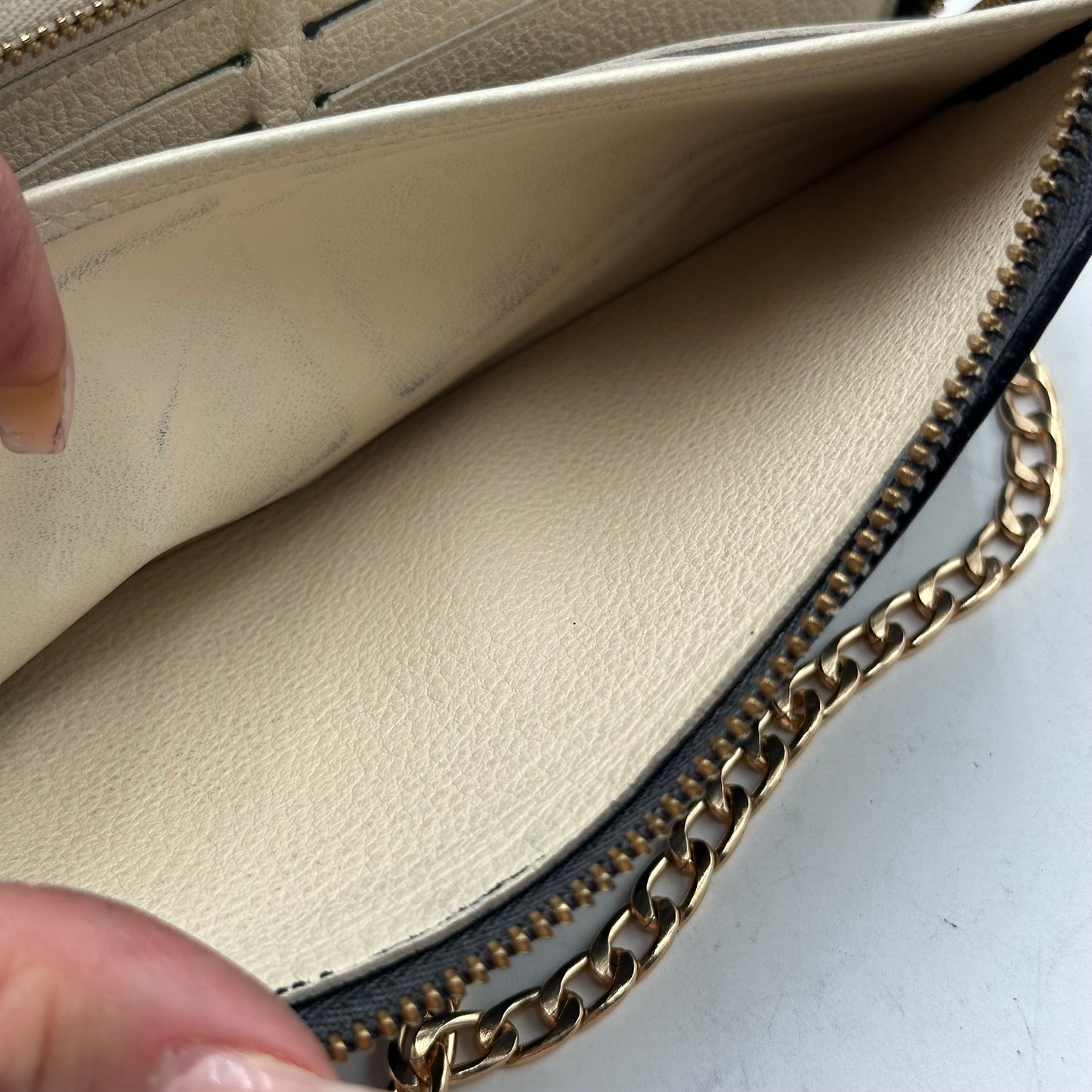 Authentic Louis Vuitton 2011 Black Empreinte Monogram Full Zipper Wallet Crossbody