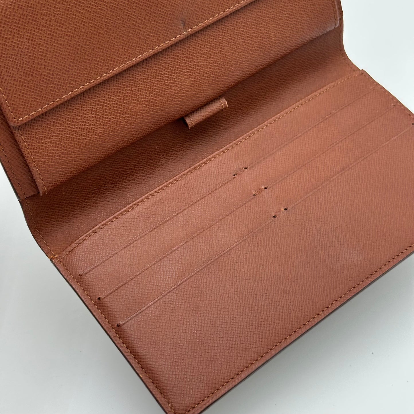 Authentic Louis Vuitton 1999 Monogram Trifold Wallet Crossbody