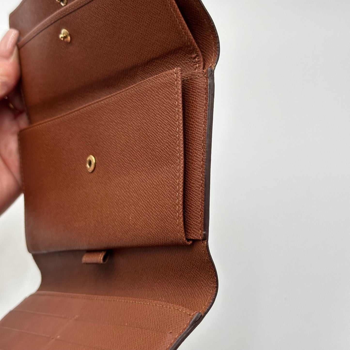 Authentic Louis Vuitton 1999 Monogram Trifold Wallet Crossbody