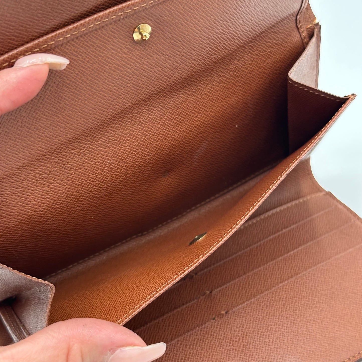 Authentic Louis Vuitton 1999 Monogram Trifold Wallet Crossbody