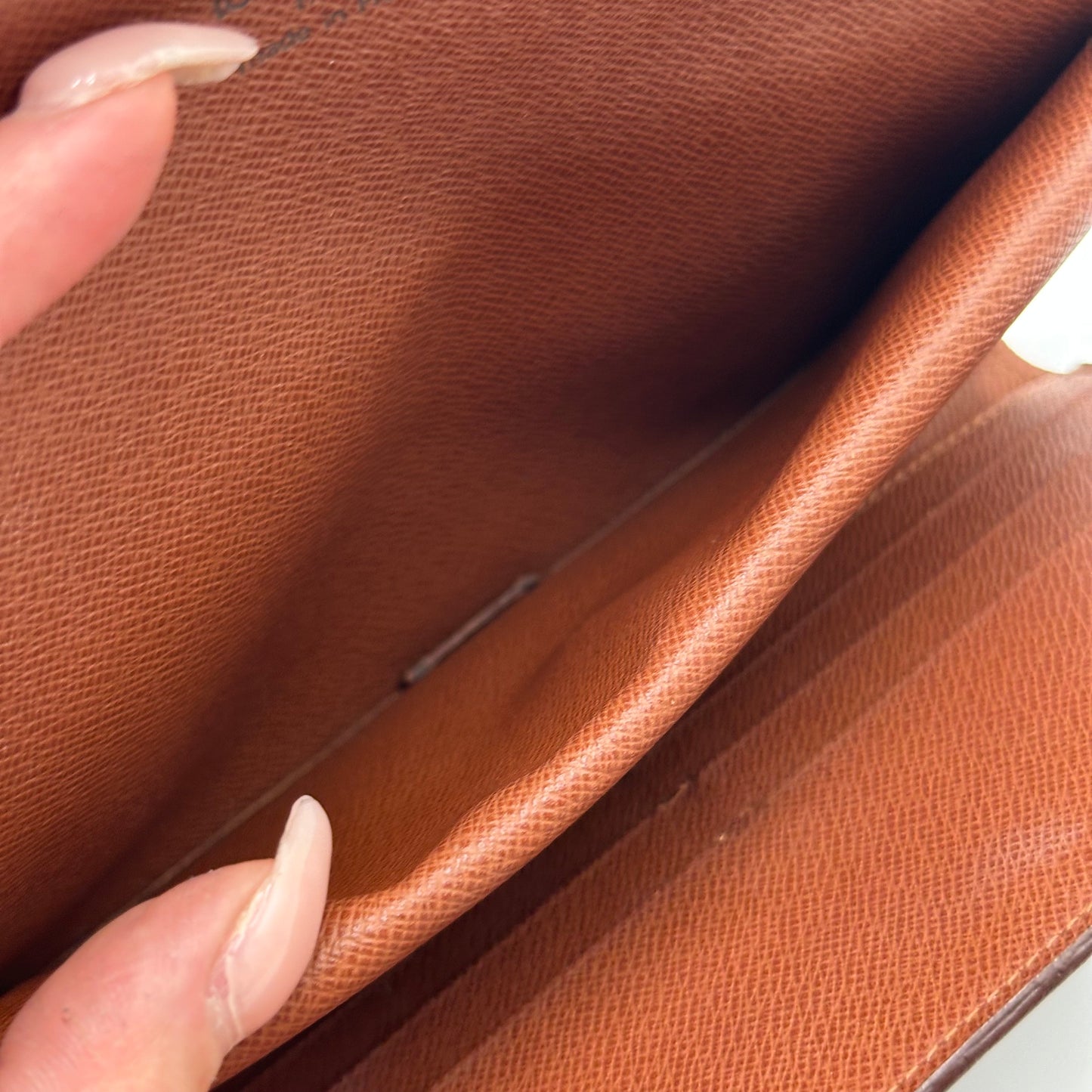 Authentic Louis Vuitton 1999 Monogram Trifold Wallet Crossbody