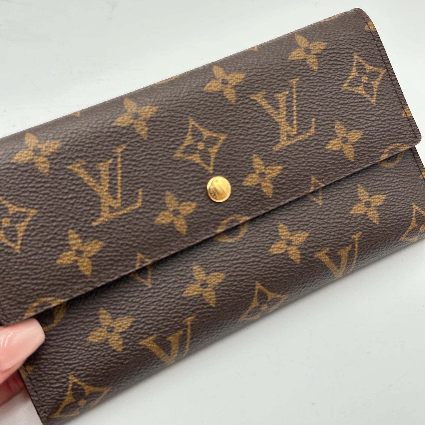 Authentic Louis Vuitton 1999 Monogram Trifold Wallet Crossbody