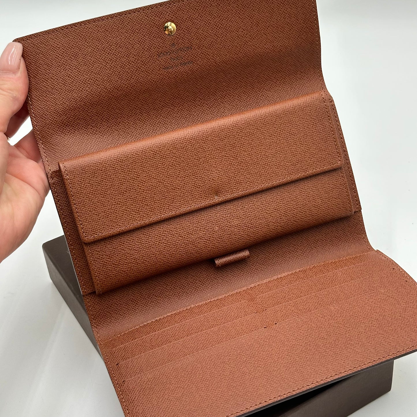 Authentic Louis Vuitton 1999 Monogram Trifold Wallet Crossbody