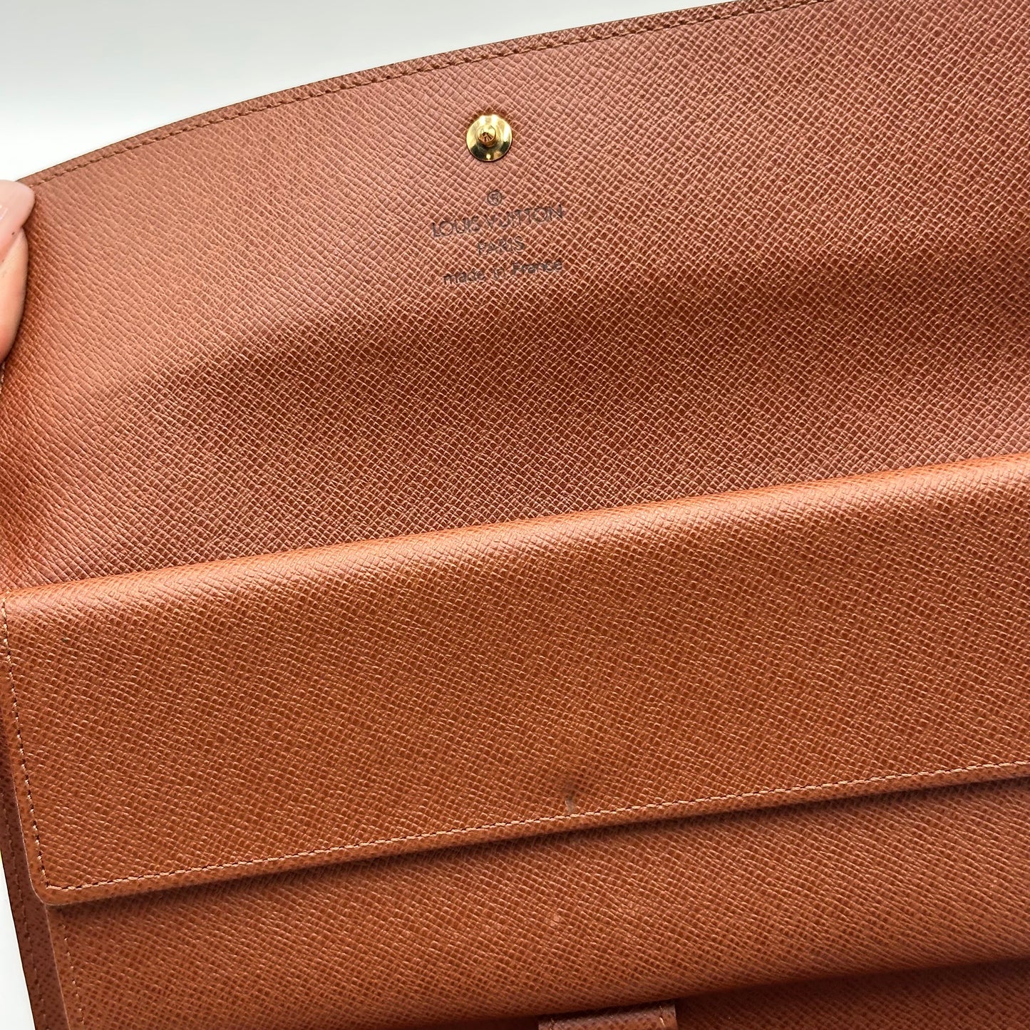 Authentic Louis Vuitton 1999 Monogram Trifold Wallet Crossbody