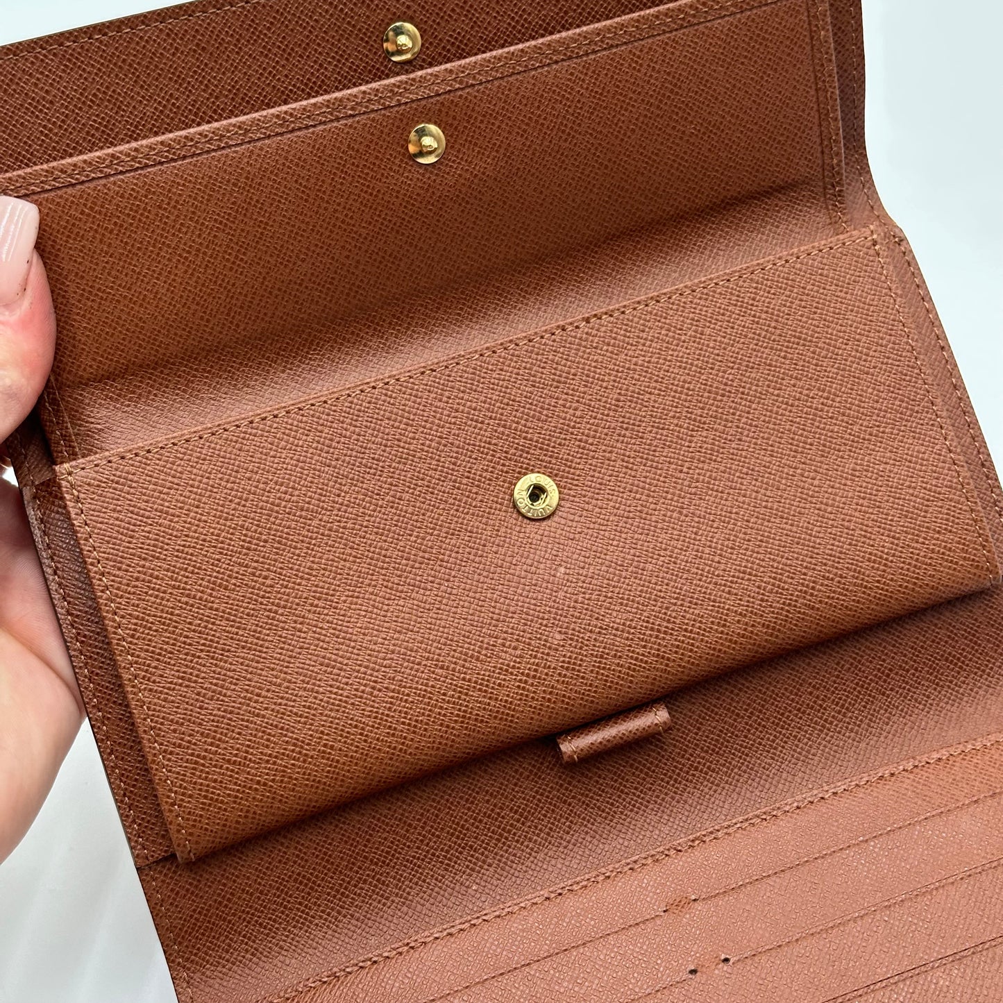 Authentic Louis Vuitton 1999 Monogram Trifold Wallet Crossbody