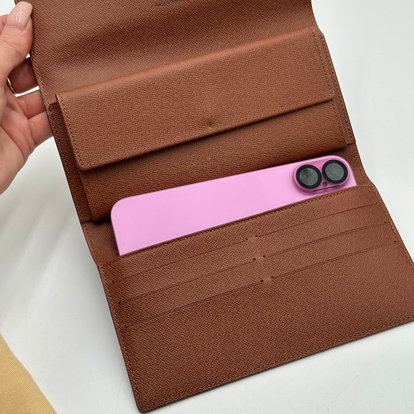 Authentic Louis Vuitton 1999 Monogram Trifold Wallet Crossbody