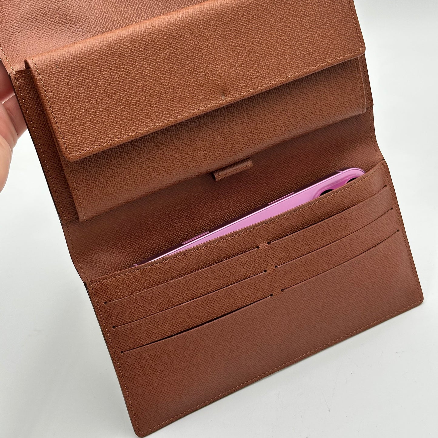 Authentic Louis Vuitton 1999 Monogram Trifold Wallet Crossbody