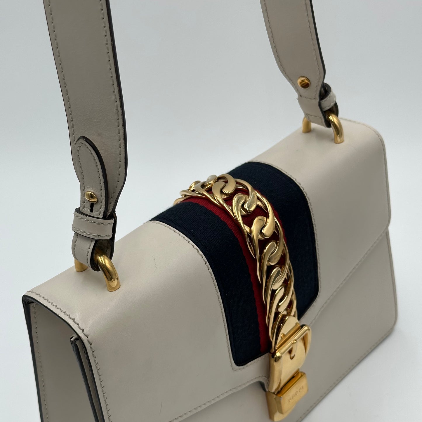 Authentic GUCCI Small Off White Sylvie