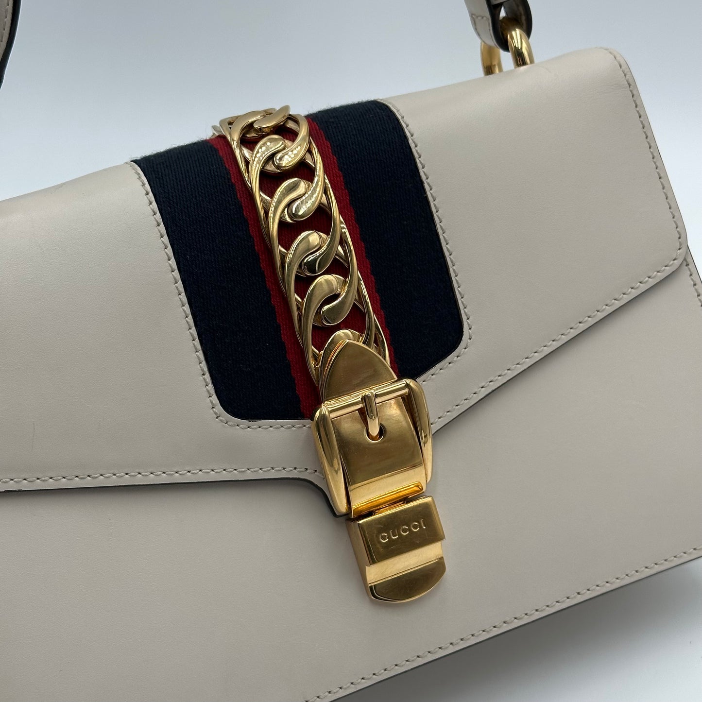 Authentic GUCCI Small Off White Sylvie