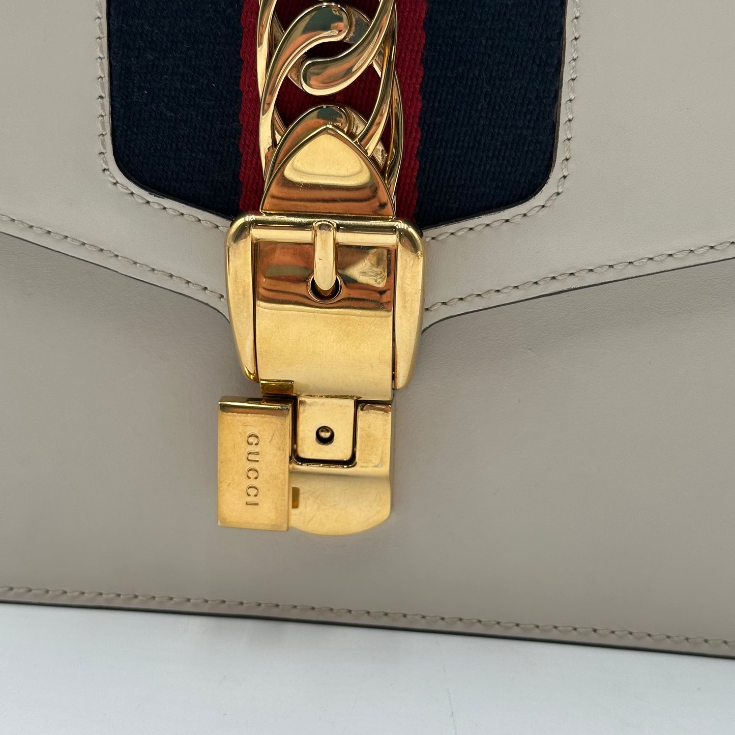 Authentic GUCCI Small Off White Sylvie