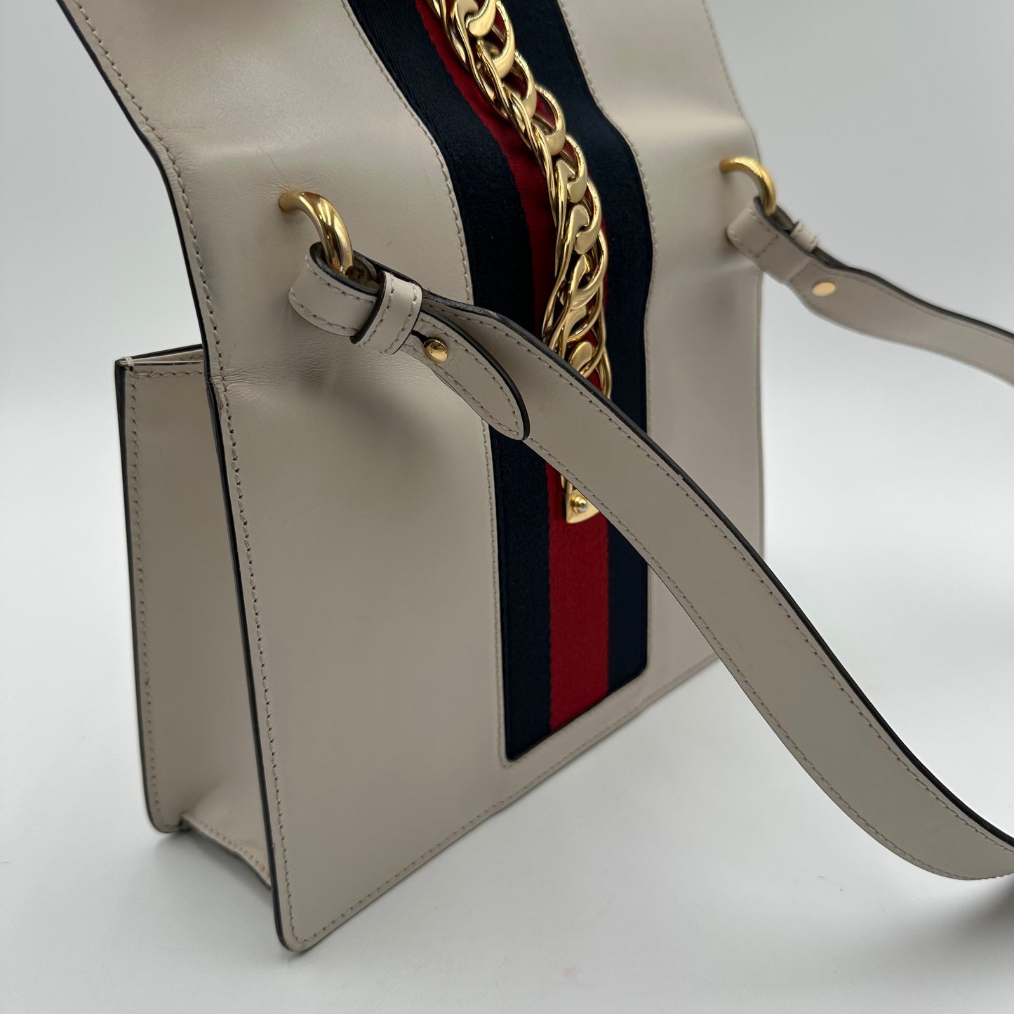 Authentic GUCCI Small Off White Sylvie