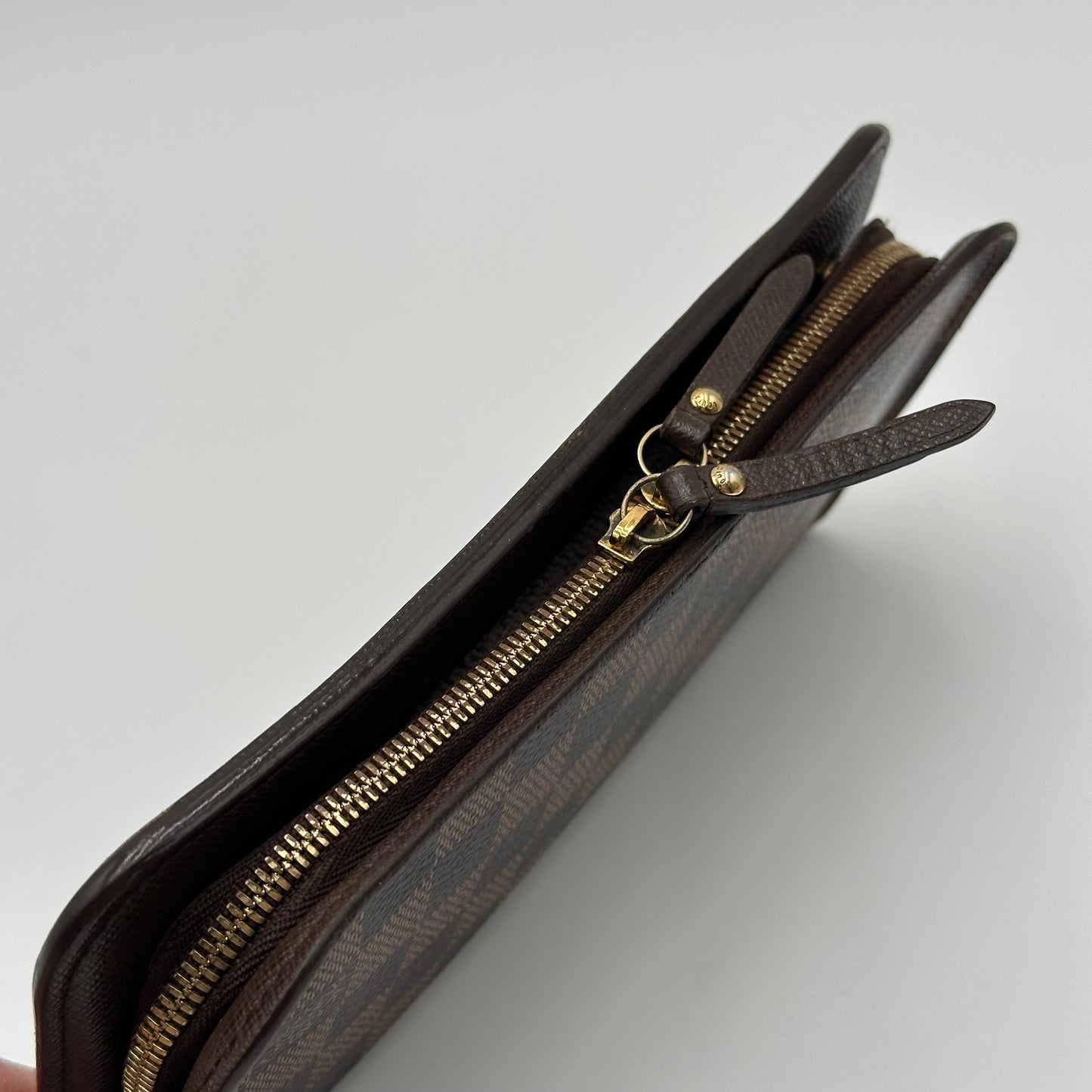 Authentic Louis Vuitton 2009 Damier Ebene Insolite Wallet Crossbody