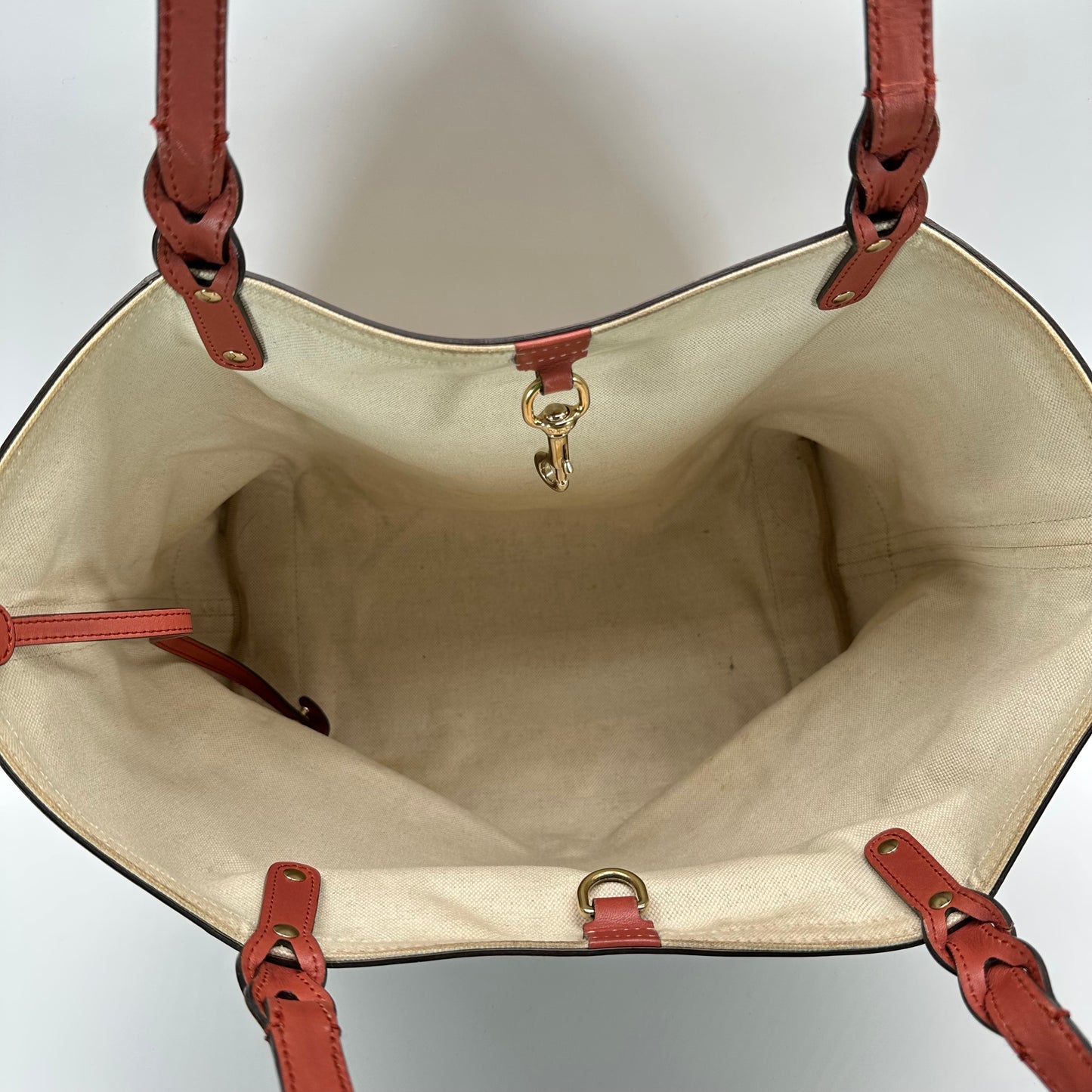 Authentic GUCCI GG Canvas Medium Craft Tote + Wristlet