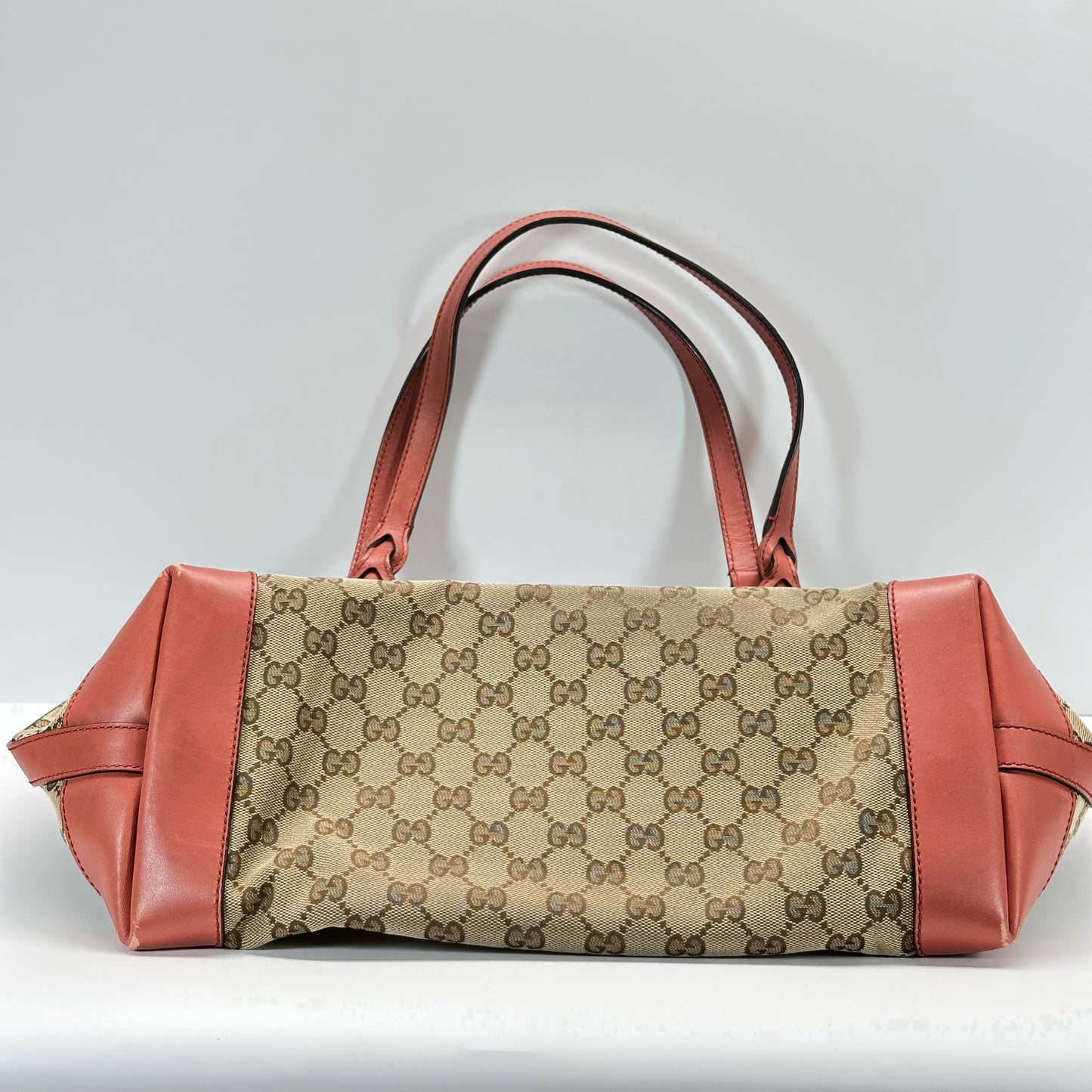 Authentic GUCCI GG Canvas Medium Craft Tote + Wristlet