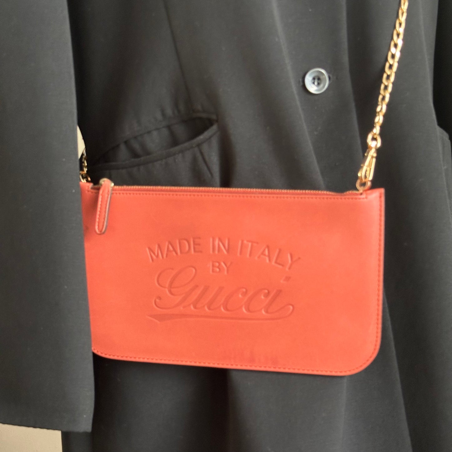 Authentic GUCCI GG Canvas Medium Craft Tote + Wristlet