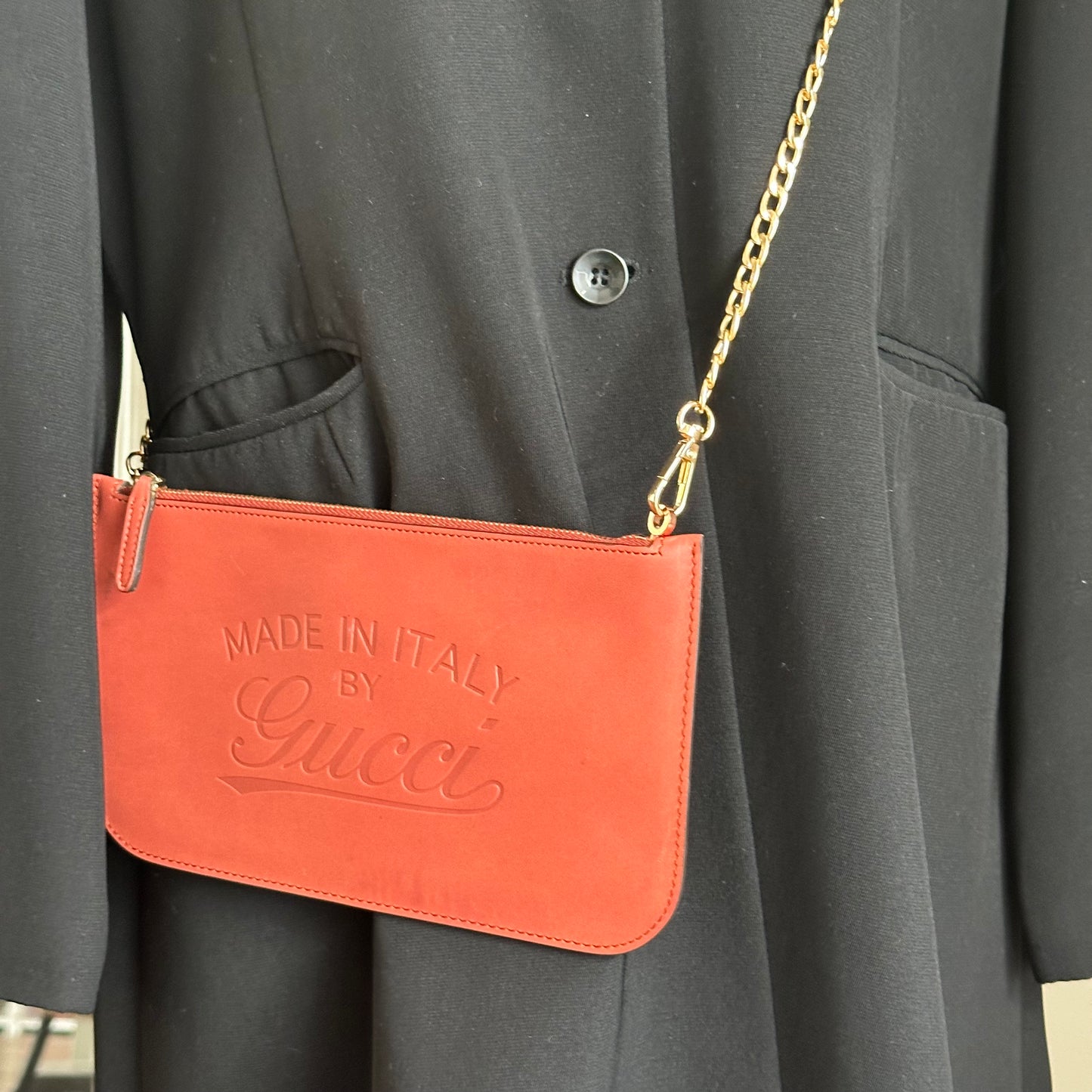 Authentic GUCCI GG Canvas Medium Craft Tote + Wristlet