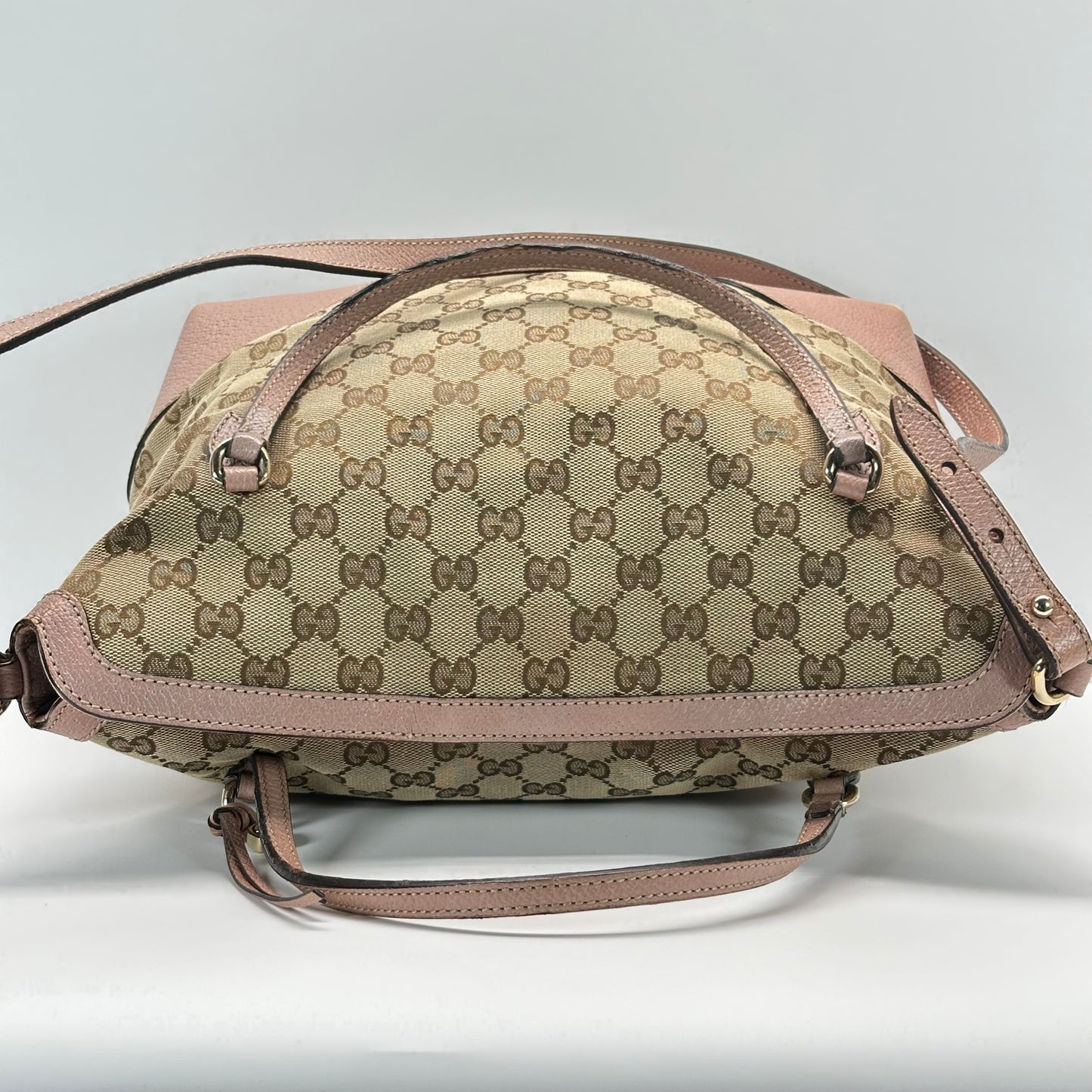 Authentic GUCCI GG Canvas Medium Bree Tote Crossbody