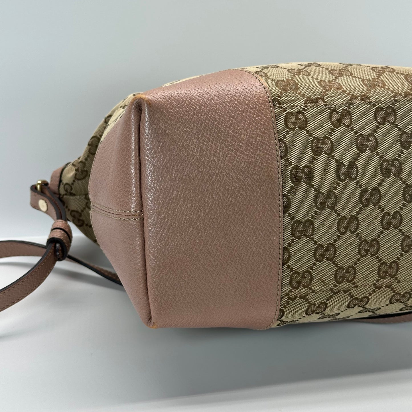 Authentic GUCCI GG Canvas Medium Bree Tote Crossbody