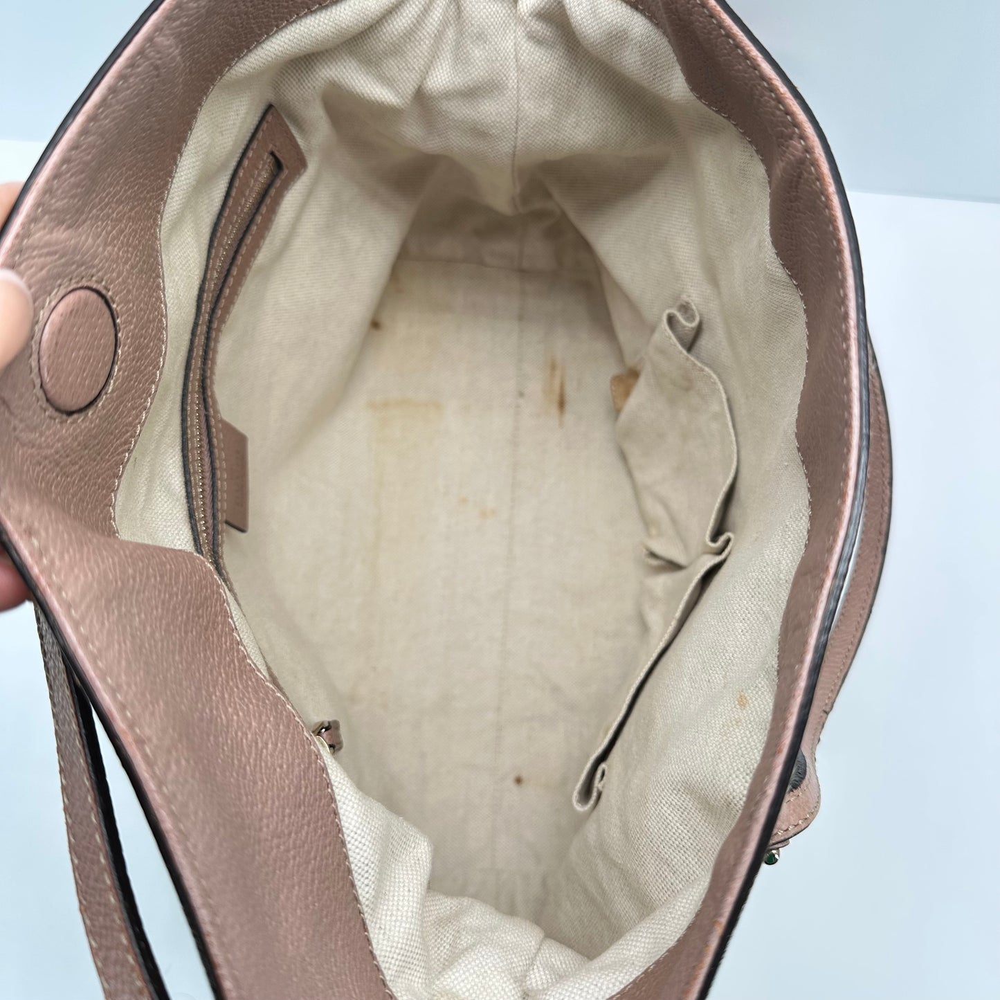 Authentic GUCCI GG Canvas Medium Bree Tote Crossbody