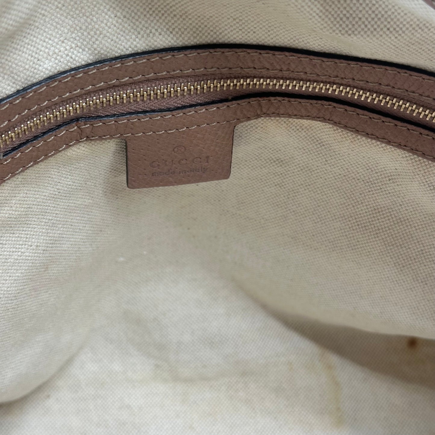 Authentic GUCCI GG Canvas Medium Bree Tote Crossbody