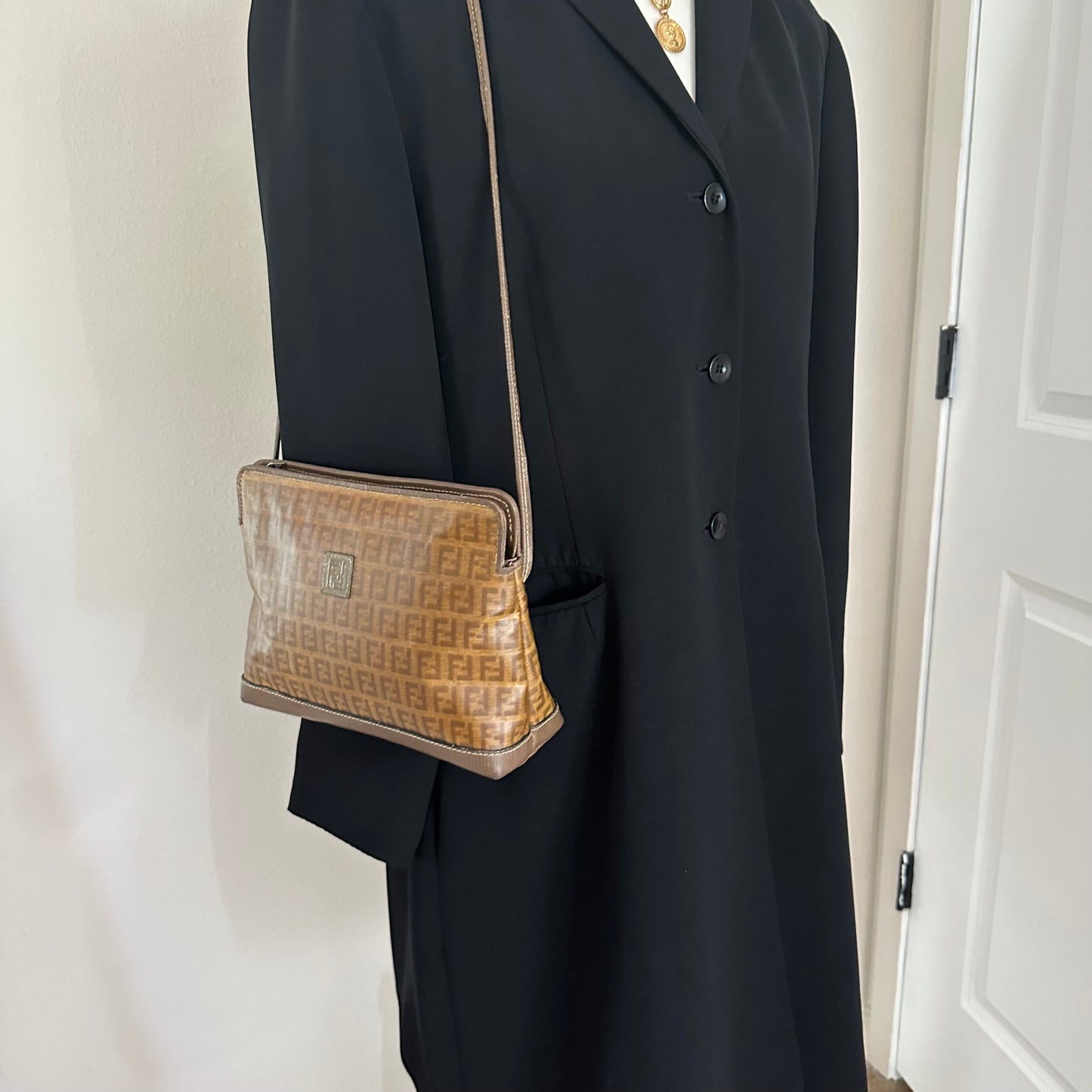 Authentic FENDI Zucca Shoulder Bag