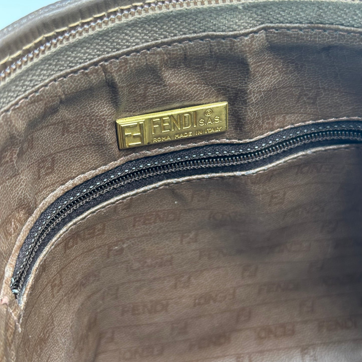 Authentic FENDI Zucca Shoulder Bag