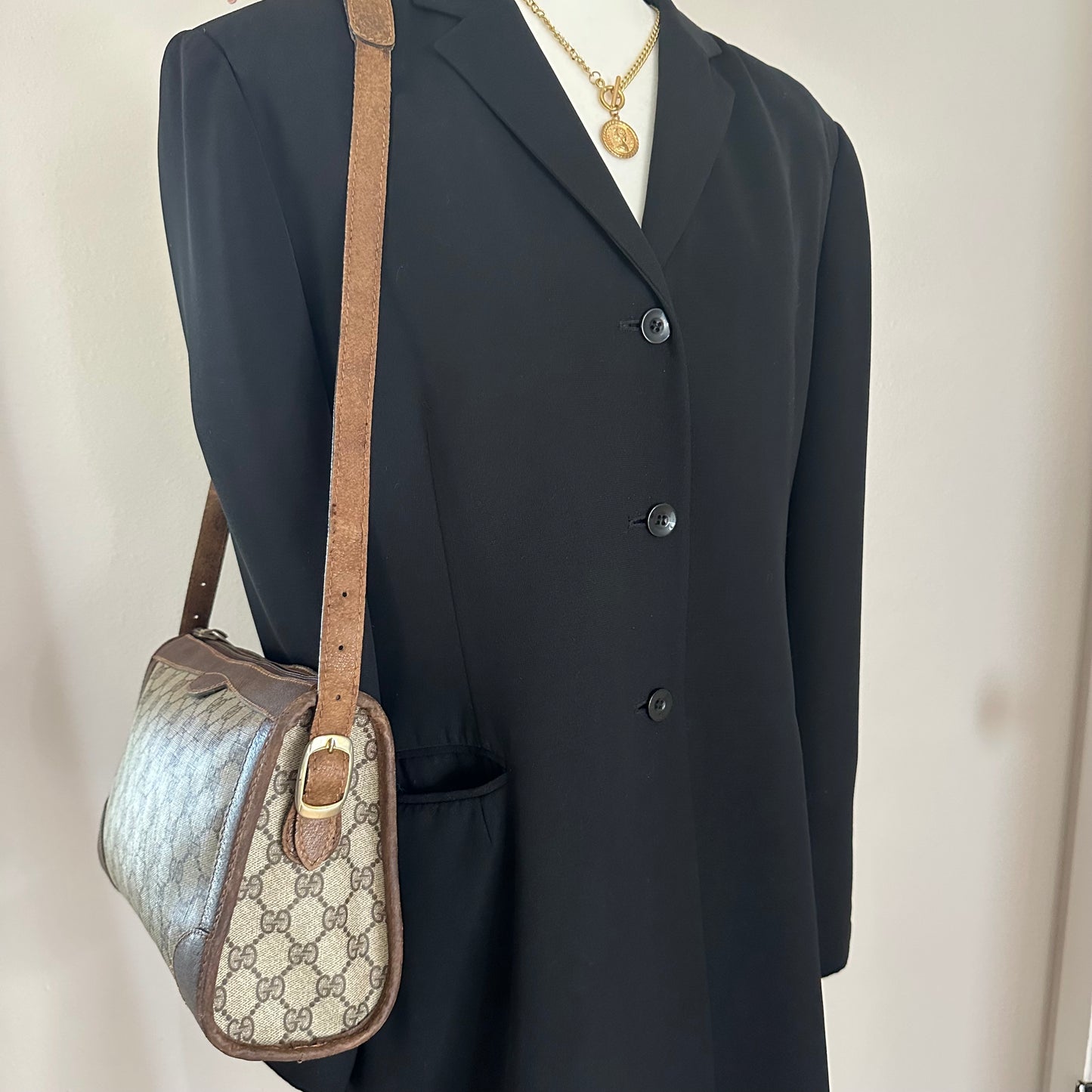 Authentic GUCCI Canvas Vintage Crossbody