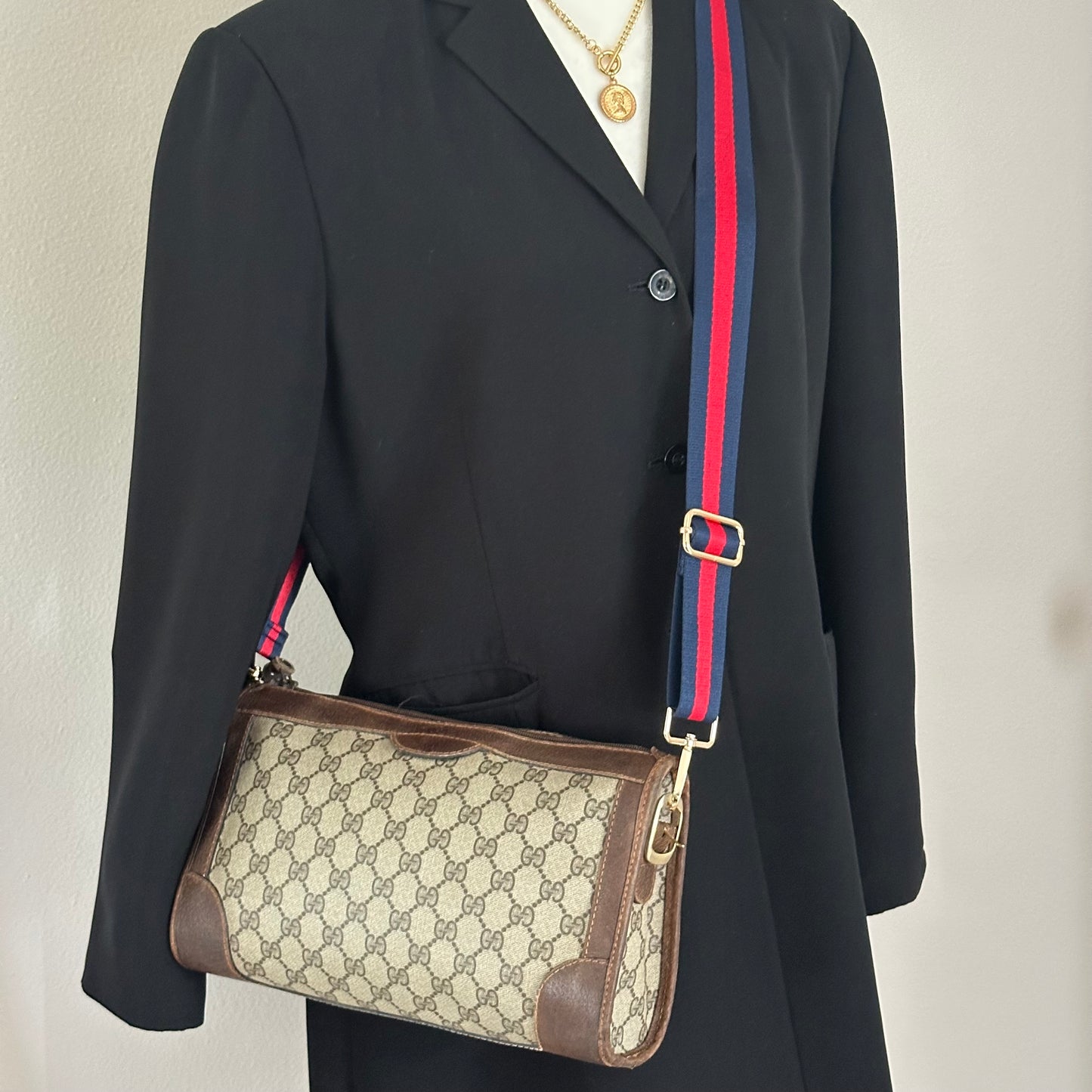 Authentic GUCCI Canvas Vintage Crossbody